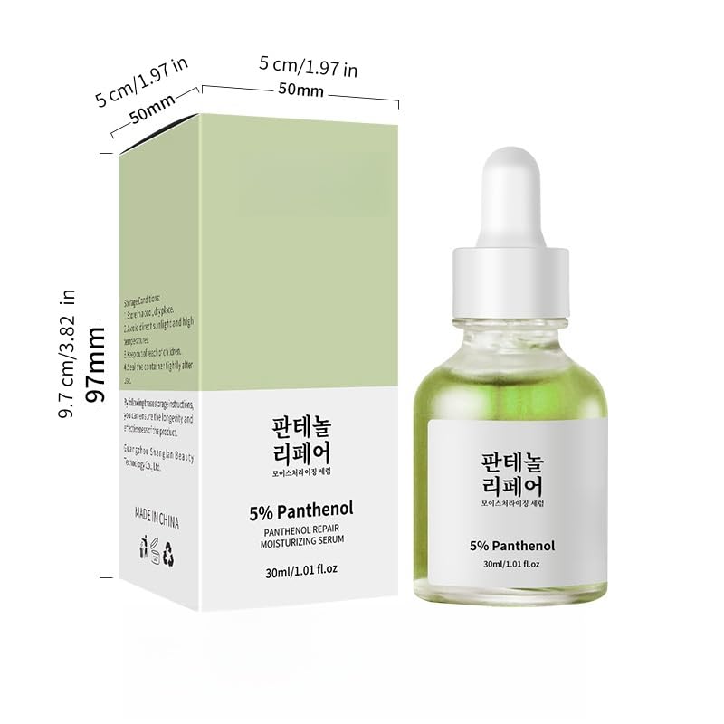 5% Panthenol Serum for Sensitive Skin - Acne Treatment, Redness Relief & Hydrating Moisturizer | Daily Skincare & Barrier Repair | 30ml | Perfect for Post-Procedure Care & Dry Skin Recovery