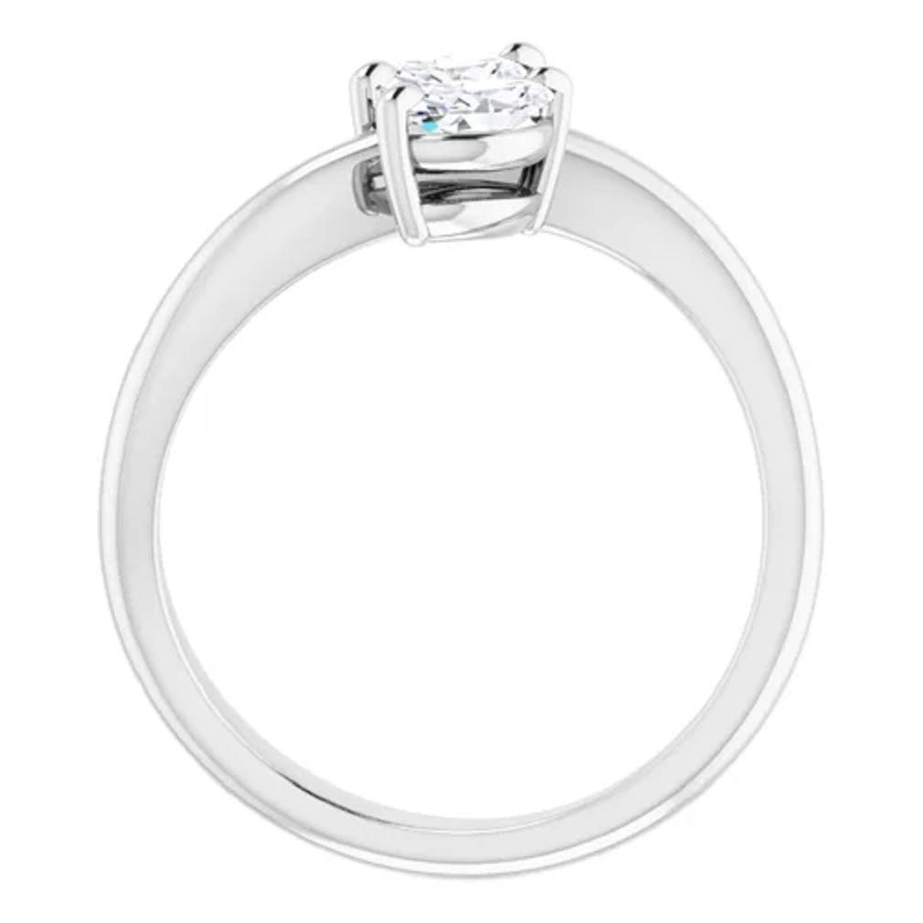 2 CT Marquise Colorless Moissanite Engagement Ring - Sterling Silver Wedding Bridal Ring Set with 4-Prong Solitaire - Anniversary Promise Gift for Her - Perfect for Proposals, Weddings & Special Occasions