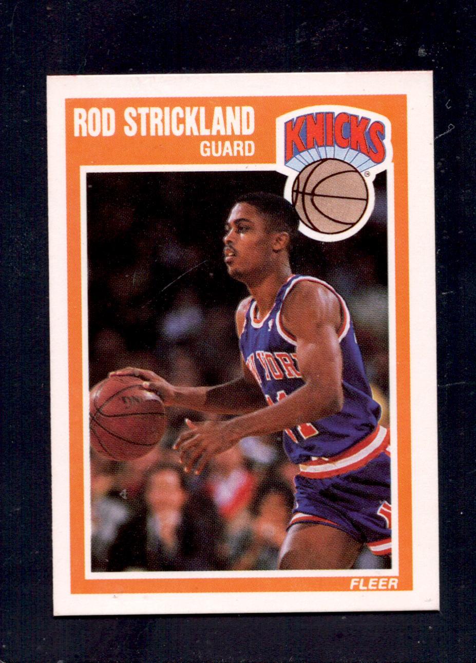 1989-90 Fleer #104 Rod Strickland New York Knicks Rookie Basketball Card - NBA Collectible for Sports Memorabilia Fans & Card Collectors