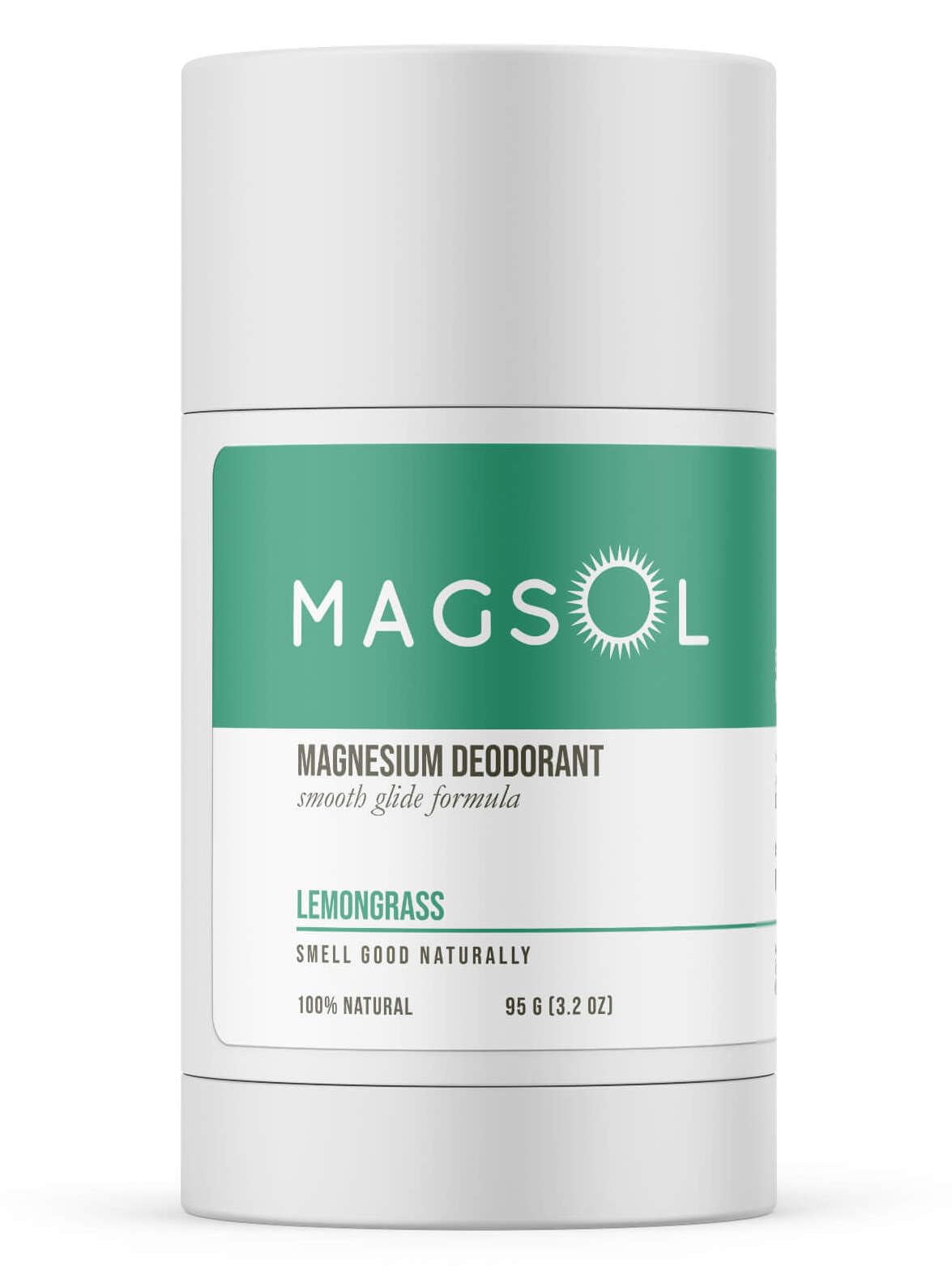MAGSOL Natural Deodorant for Women & Men - Aluminum Free, Baking Soda Free, Paraben & Phthalate Free - Gentle Formula with Sweet Almond Oil & Beeswax - Fresh Lemongrass Scent | All-Day Protection for Sensitive Skin | Perfect for Workouts, Outdoor Activities & Daily Use