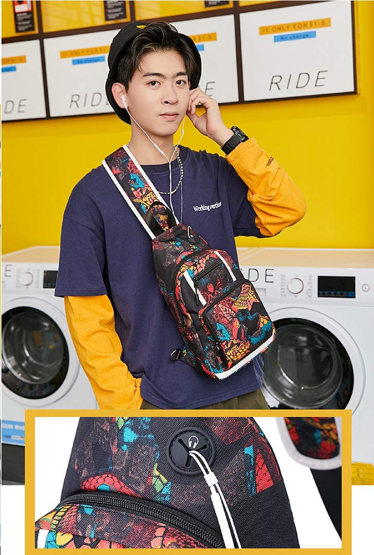 Anime Darling in the FranXX Waist Bag - Crossbody Shoulder Bag for Men & Women - Stylish Messenger Chest Bag for Cosplay, Conventions & Anime Lovers