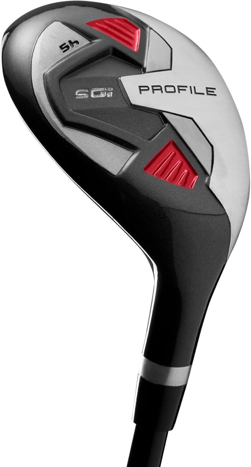 Wilson Men's Profile SGI Complete Golf Club Set - Right/Left Handed for Men & Seniors | Driver, Hybrid, Irons, Putter | Perfect for Beginners & Recreational Golfers on Course or Driving Range