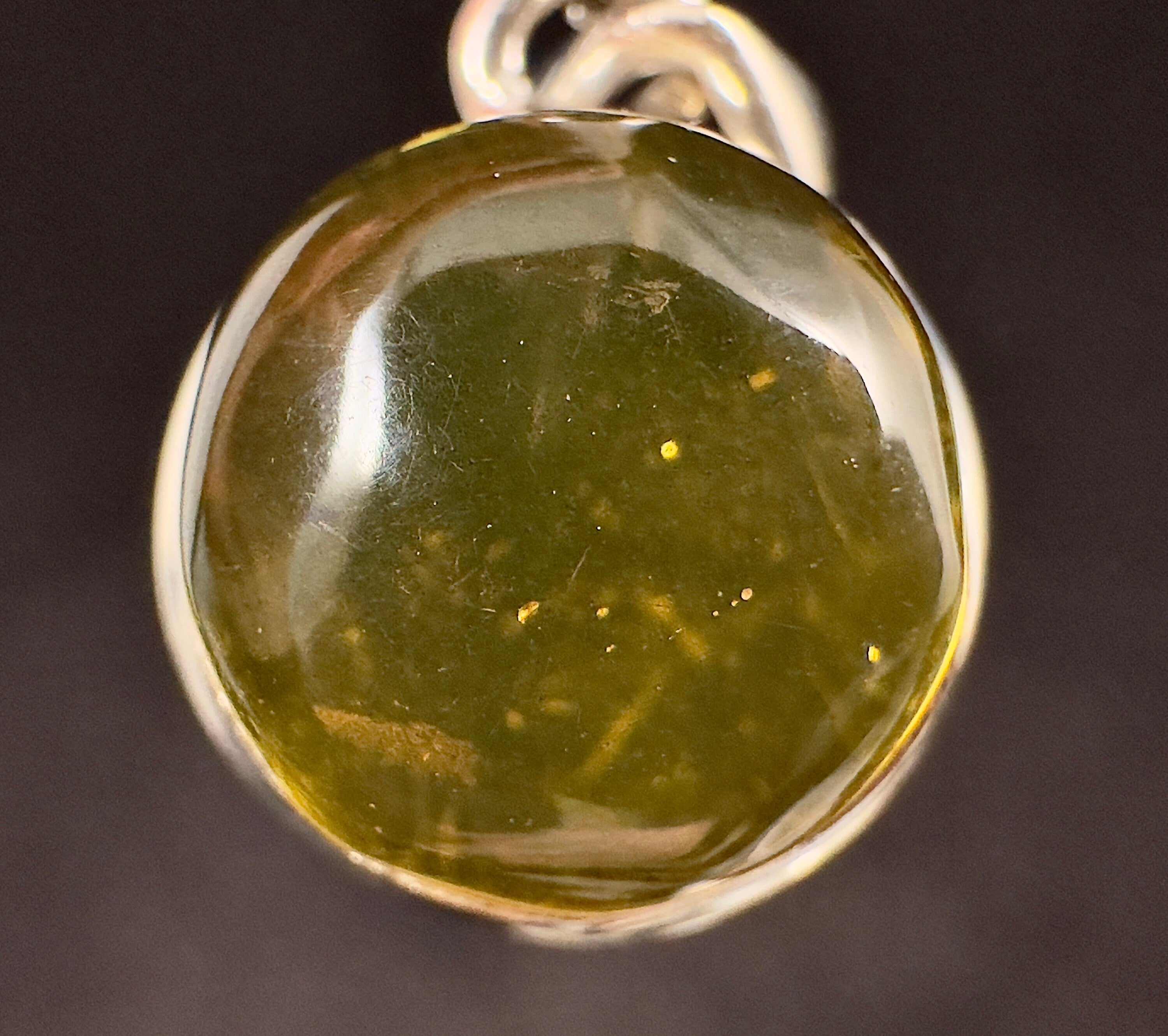 AAA Grade Amber Pendant in Sterling Silver with Healing Crystal - Elegant Fine Jewelry for Women - Perfect for Meditation, Energy Healing & Spiritual Gifts