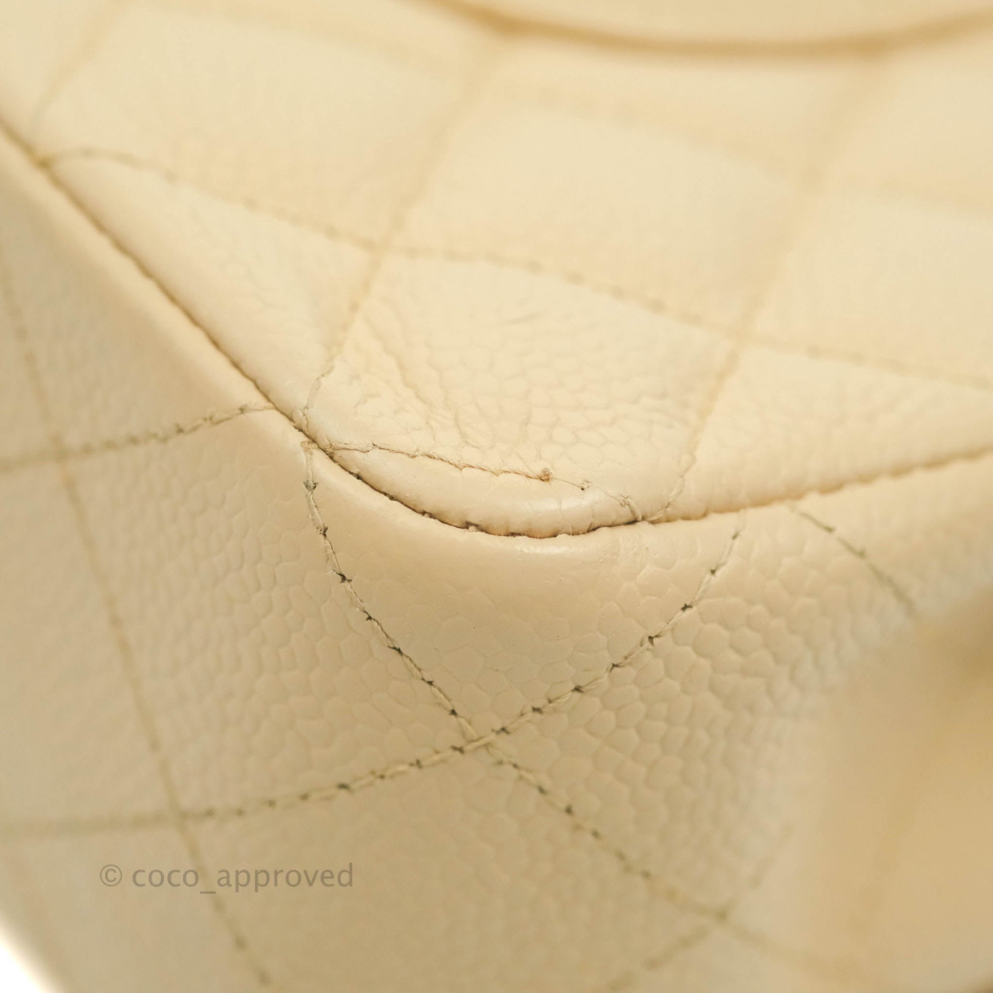Chanel Classic Medium Double Flap Bag in Beige Caviar Leather with Gold Hardware - Luxury Designer Handbag for Women, Perfect for Work, Evening Events & Special Occasions