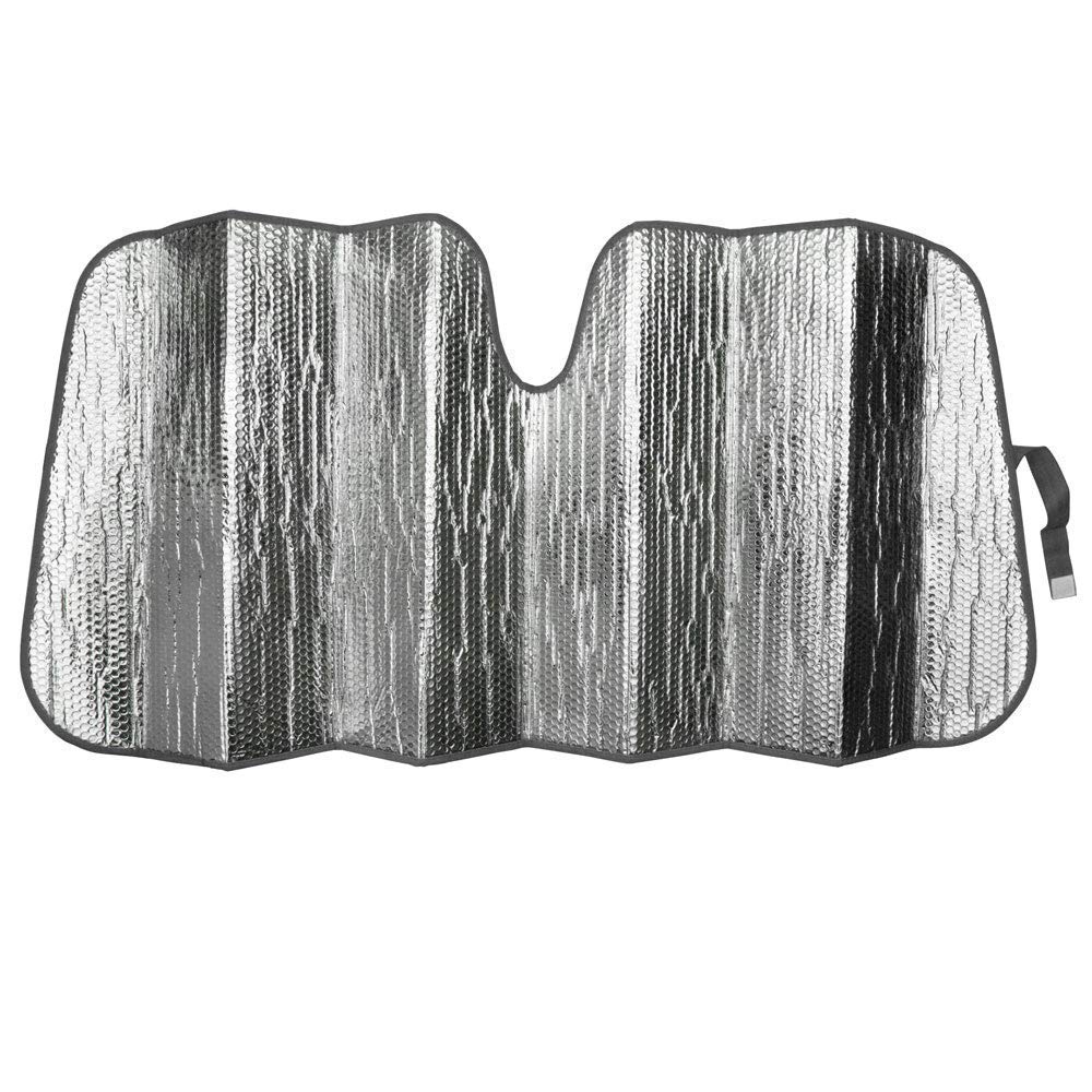 Green Polka Dot Auto Windshield Sun Shade for Car, SUV & Truck - Double Bubble Foil Jumbo Folding Accordion Sunshade - UV Protection & Heat Reduction - Perfect for Summer Parking & Road Trips