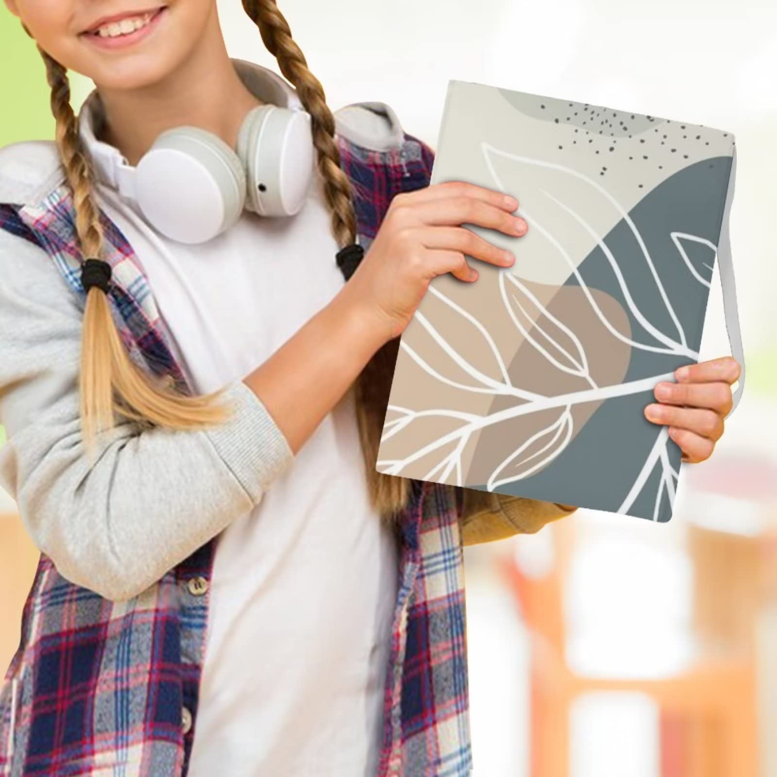 FKELYI Reusable Stretchable Fabric Book Covers - Pink Cherry Blossom Design for Hardcover Textbooks, Notebooks & Journals | Perfect for School, Office & Library Use to Protect Books from Damage