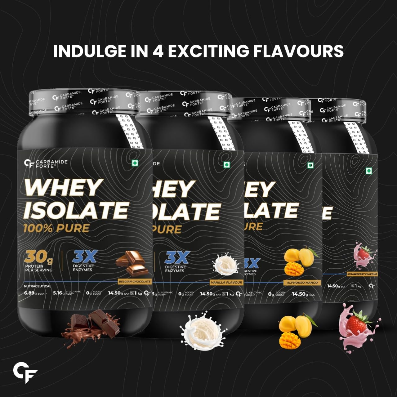 100% Pure Whey Protein Isolate Powder for Men | 30g Protein per Serving | 3X Digestive Enzymes | 6.89g BCAA & 14.50g EAA | No Added Sugar | Belgian Chocolate Flavor | 1Kg (2.2 lbs) | Ideal for Muscle Recovery, Weight Management & Post-Workout Nutrition