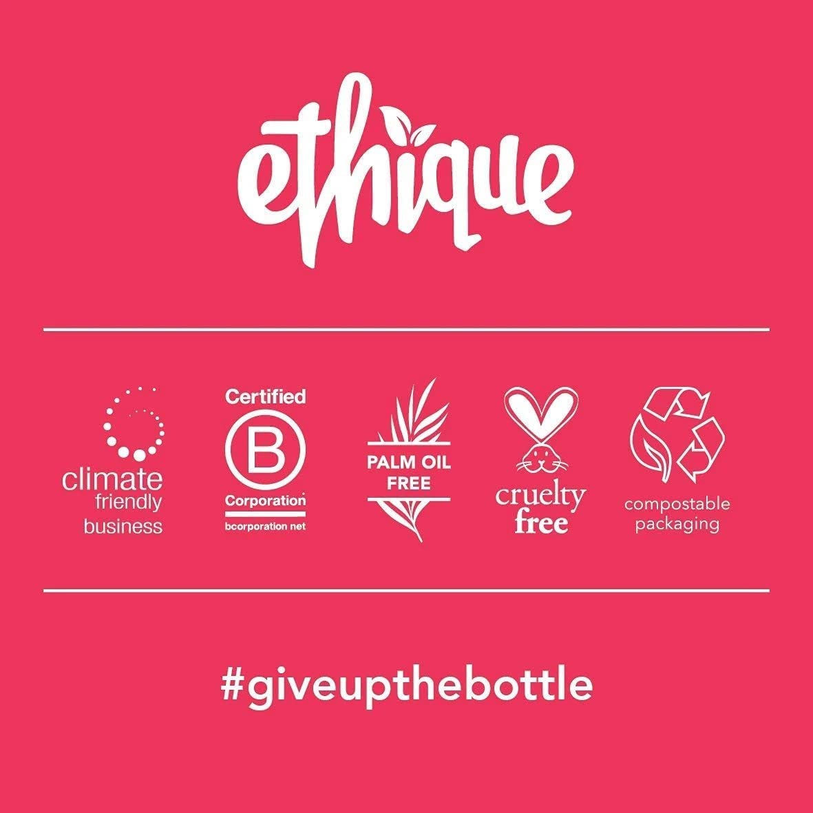 Ethique Eco-Friendly Pink In-Shower Container for Shampoo & Conditioner Bars - Plastic-Free Storage for Solid Hair Care Products (Pack of 1) | Perfect for Bathroom Organization & Sustainable Showering