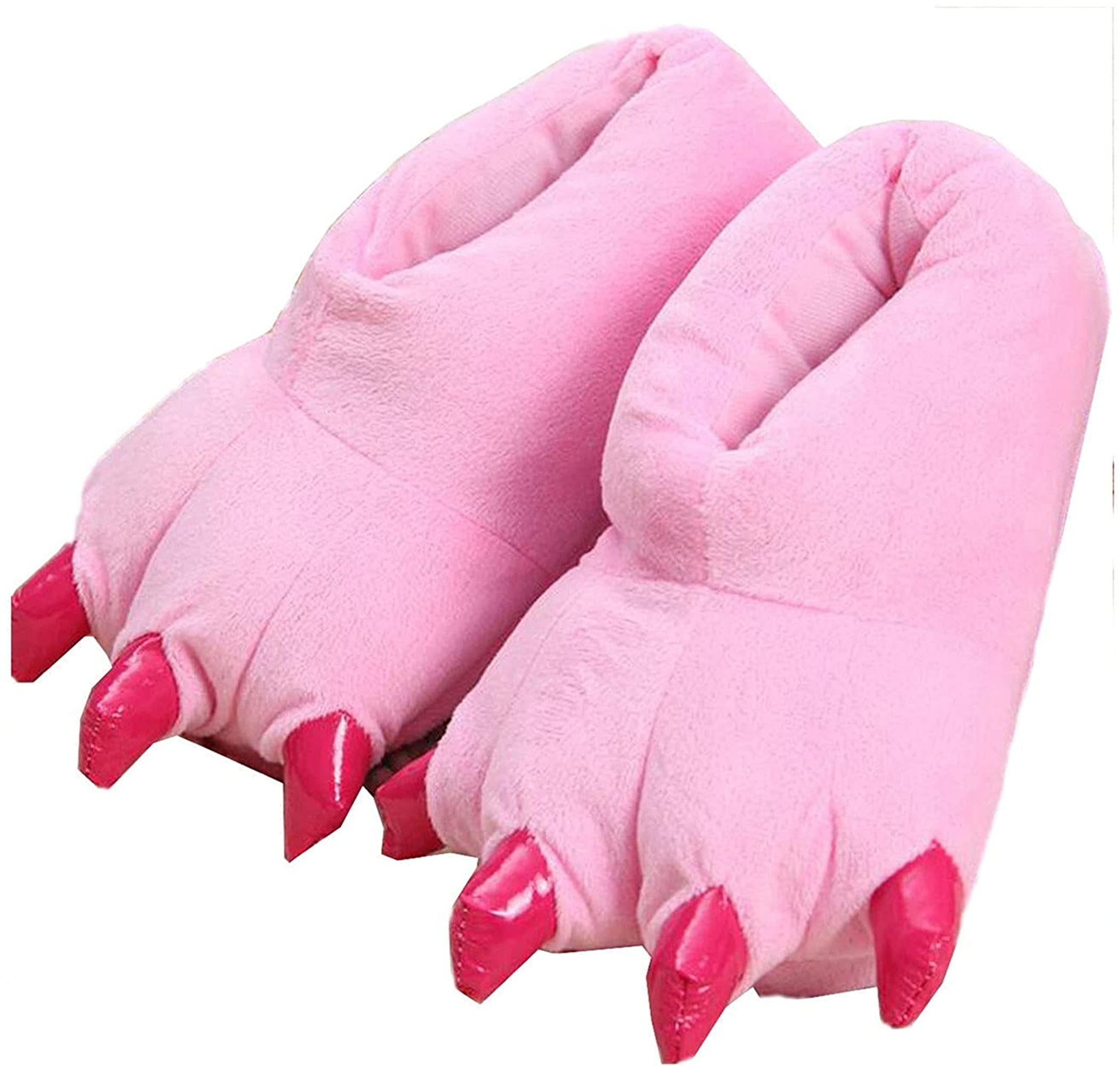 YILANLAN Unisex Plush Animal Paw Slippers - Dinosaur Claw Fuzzy Warm House Shoes for Men & Women | Cozy Indoor/Outdoor Wear for Winter, Home, Lounge & Gifts