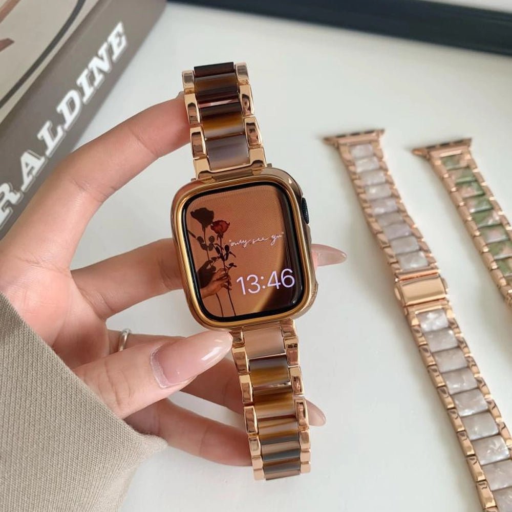 CrystalGlow Luxury Apple Watch Band for Women - Elegant & Durable Replacement Strap for Apple Watch Series 9/8/7/SE - Perfect for Workouts, Office Wear & Everyday Fashion Accessory