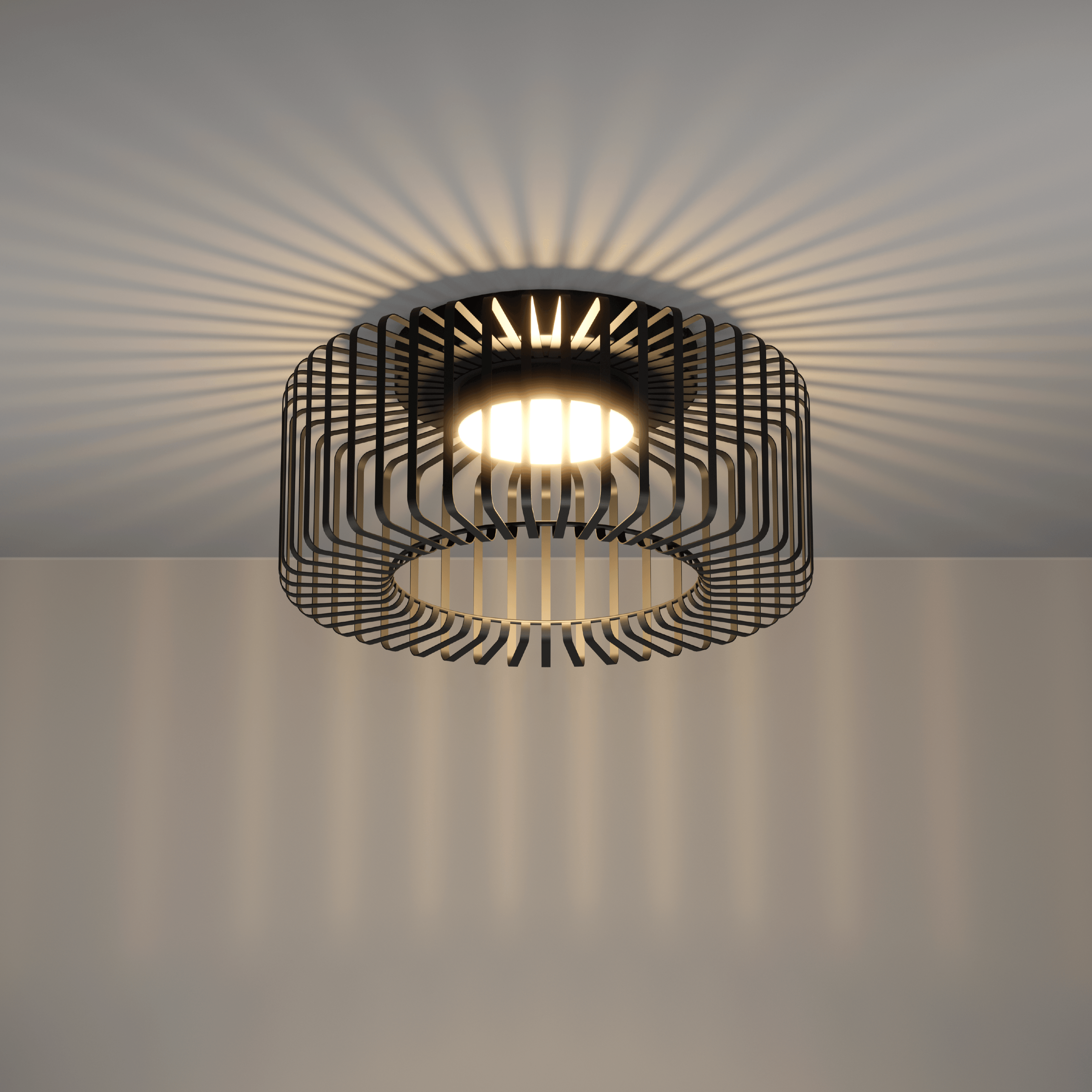 Eglo Connect Ginestrone Z Smart LED Ceiling Light - Black Metal Wire Flush Mount, Dimmable & Voice Control Compatible with Alexa & Google Home - Perfect for Bedroom, Living Room, Kitchen & Dining Room Lighting
