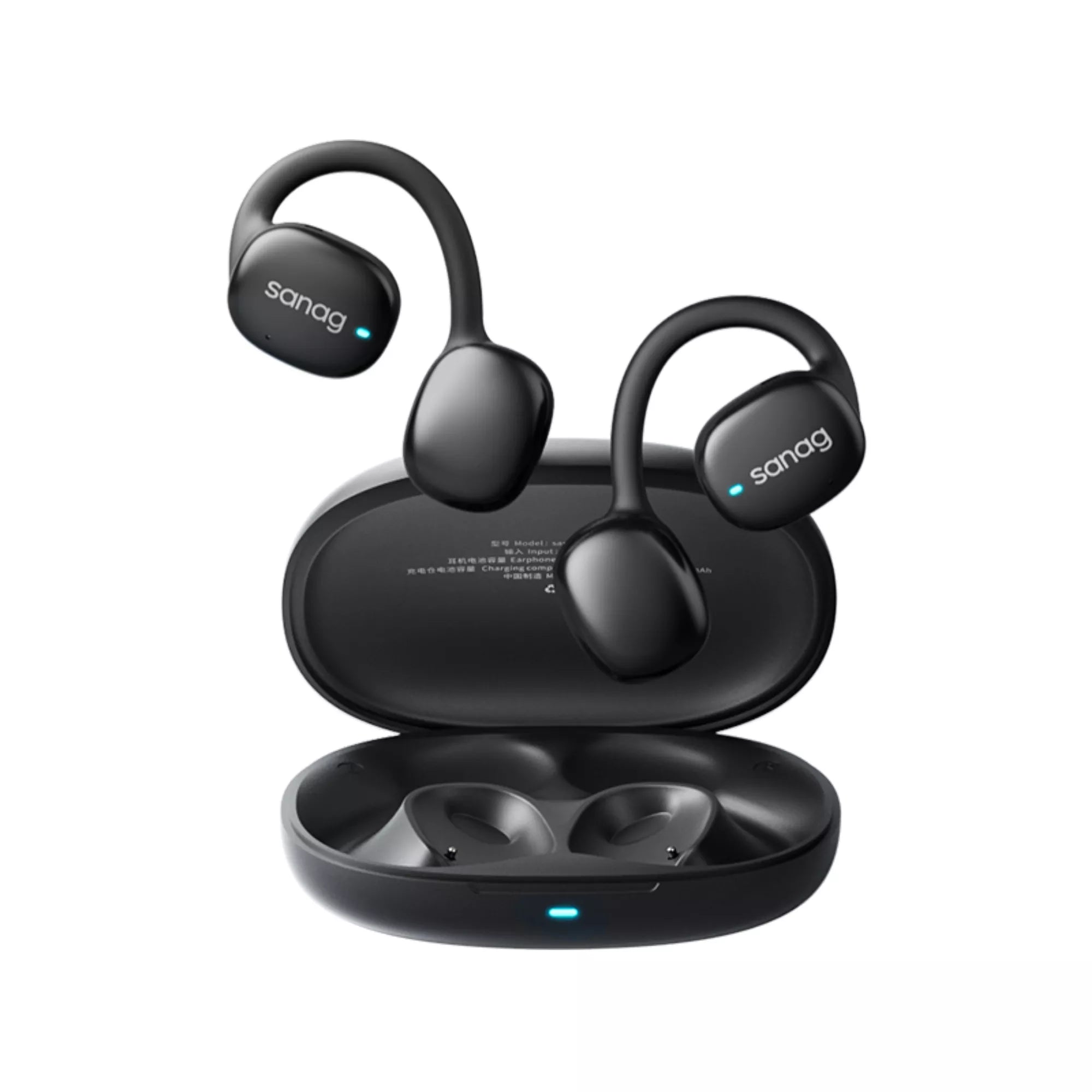 Sanag G50S Wireless Bluetooth Headphones with Ear Hook - Open Ear Air Conduction Sport Headset for Running, Cycling & Workout - Sweatproof Lightweight Design for Gym & Outdoor Activities