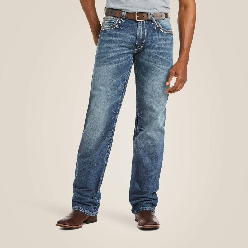 Ariat Coltrane Boot Cut Jeans for Men - Durango Wash Western Denim Pants - Perfect for Riding, Work & Casual Wear