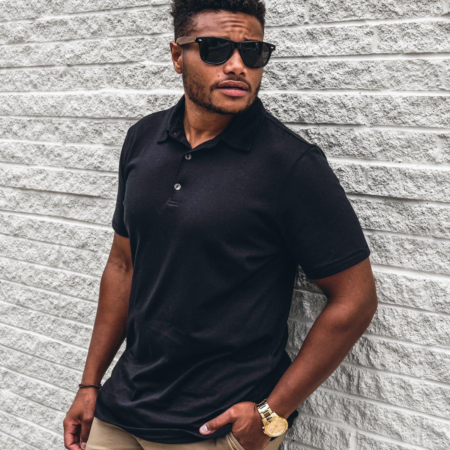 Premium Men's Polo Shirts Pack - Soft Fitted Classic Cotton Poly Shirt for Men - Breathable & Pre-Shrunk - Perfect for Golf, Casual Wear & Office Outfits