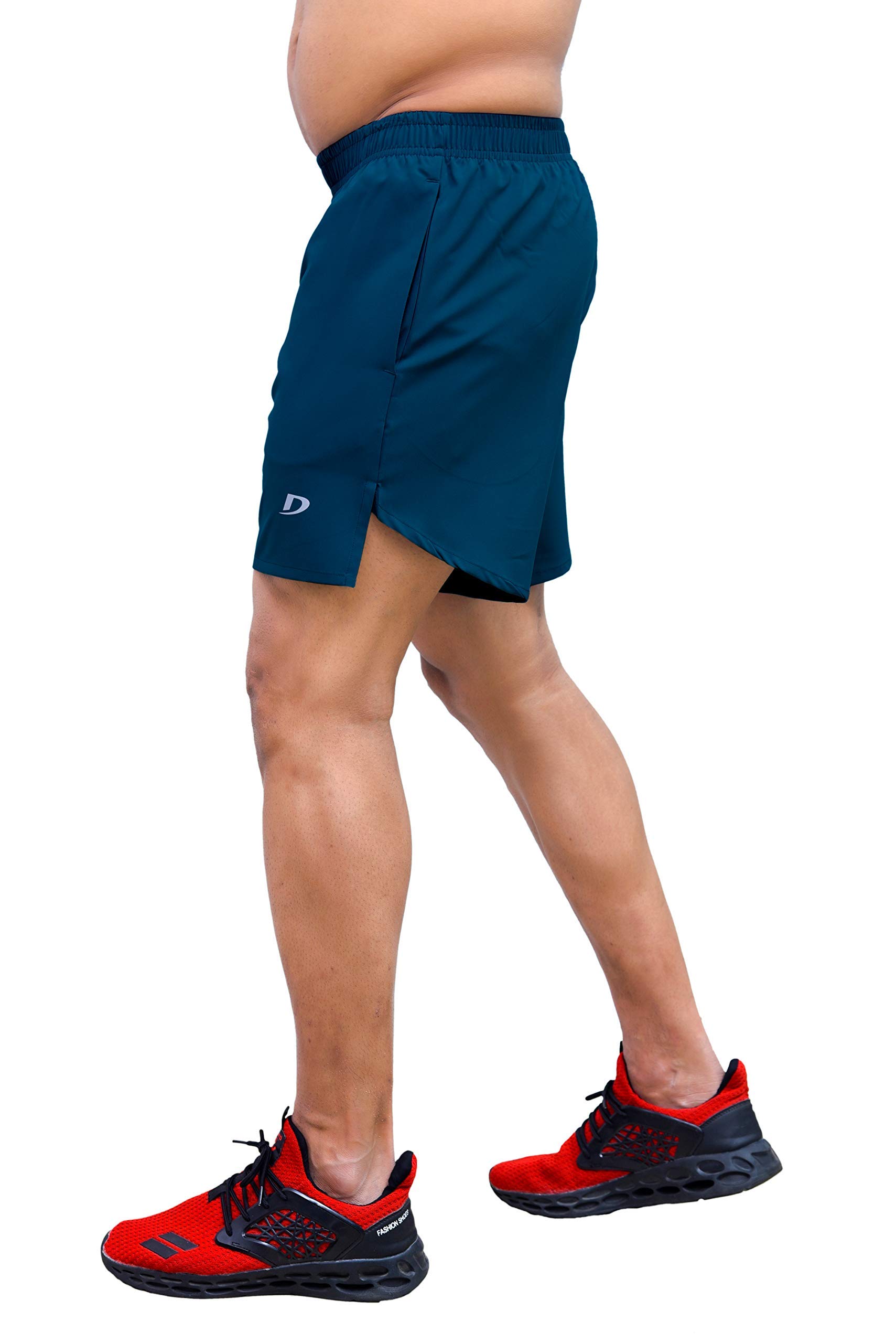 DECISIVE Men's Gym Workout Shorts - Breathable Quick-Dry Fitness Shorts for Running & Training - Perfect for Gym, Yoga, and Outdoor Sports