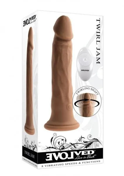 Dark Evolved 9 Inch Twirling Dildo - Premium Adult Toy for Couples & Solo Play - Enhance Intimacy & Pleasure in Bedroom
