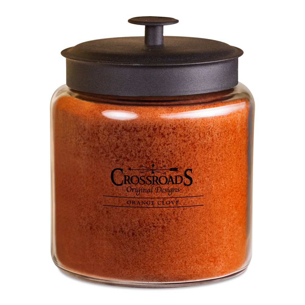 Crossroads Orange Clove Scented 4-Wick Candle - 96oz Large Jar Candle for Home, Spa & Relaxation - Perfect for Living Room, Bedroom & Aromatherapy