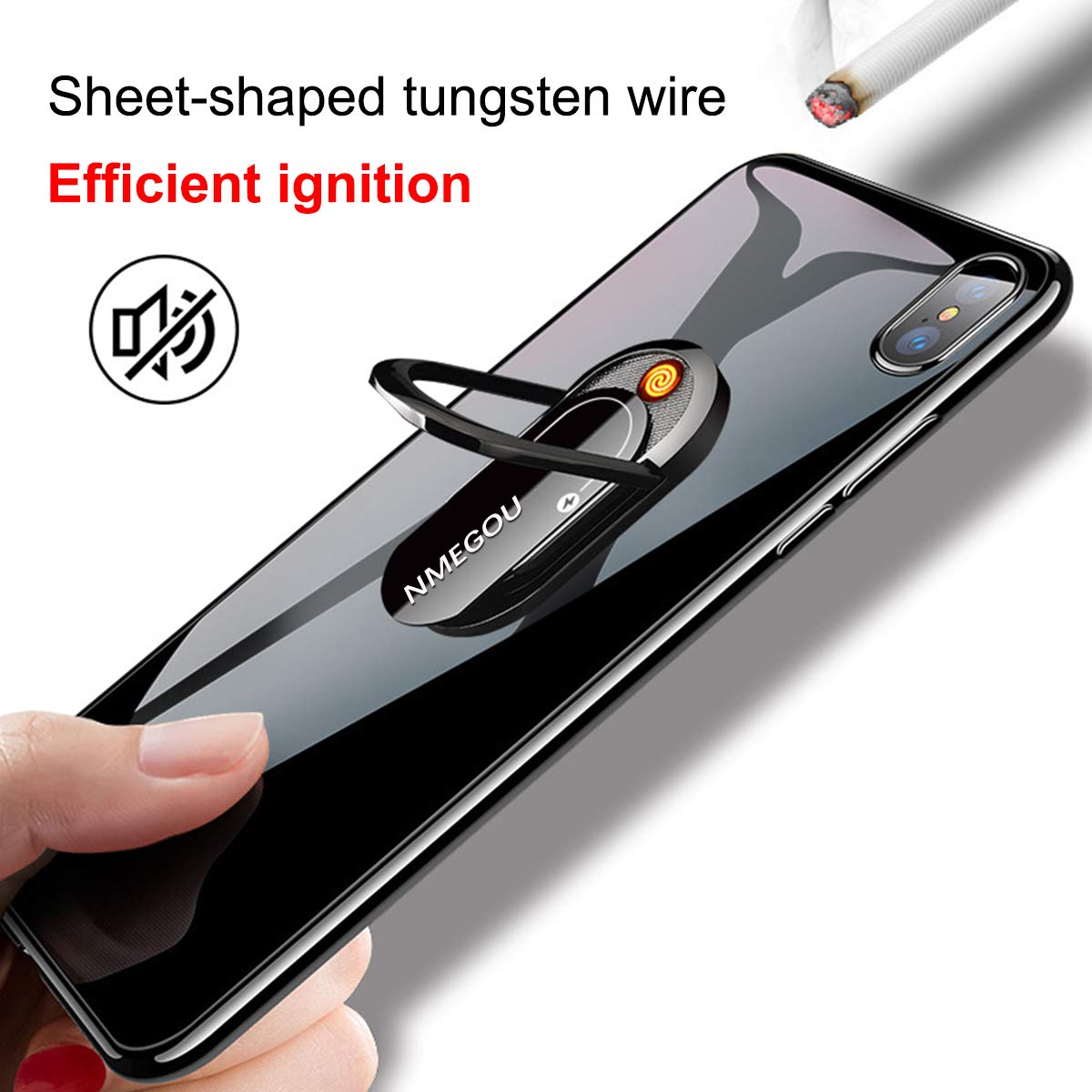 Newest Multi USB Car Cigarette Lighter Charger with Magnetic Phone Holder Stand - Compatible with iPhone & Samsung - Auto Charging Ring Bracket for Safe Driving (Blue) | Perfect for Road Trips & Daily Commutes