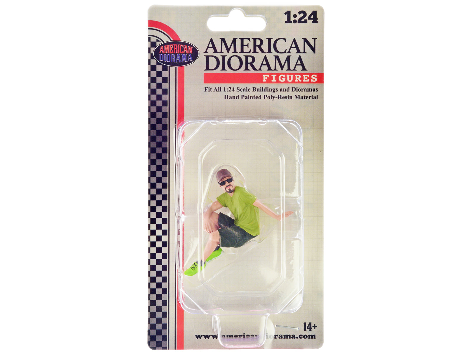 American Diorama Figure24 Series 1 Figure 701 - 1/24 Scale Model Car Accessories for Realistic Diorama & RC Car Scenes - Perfect for Model Train Layouts, Miniature Displays & Collectors
