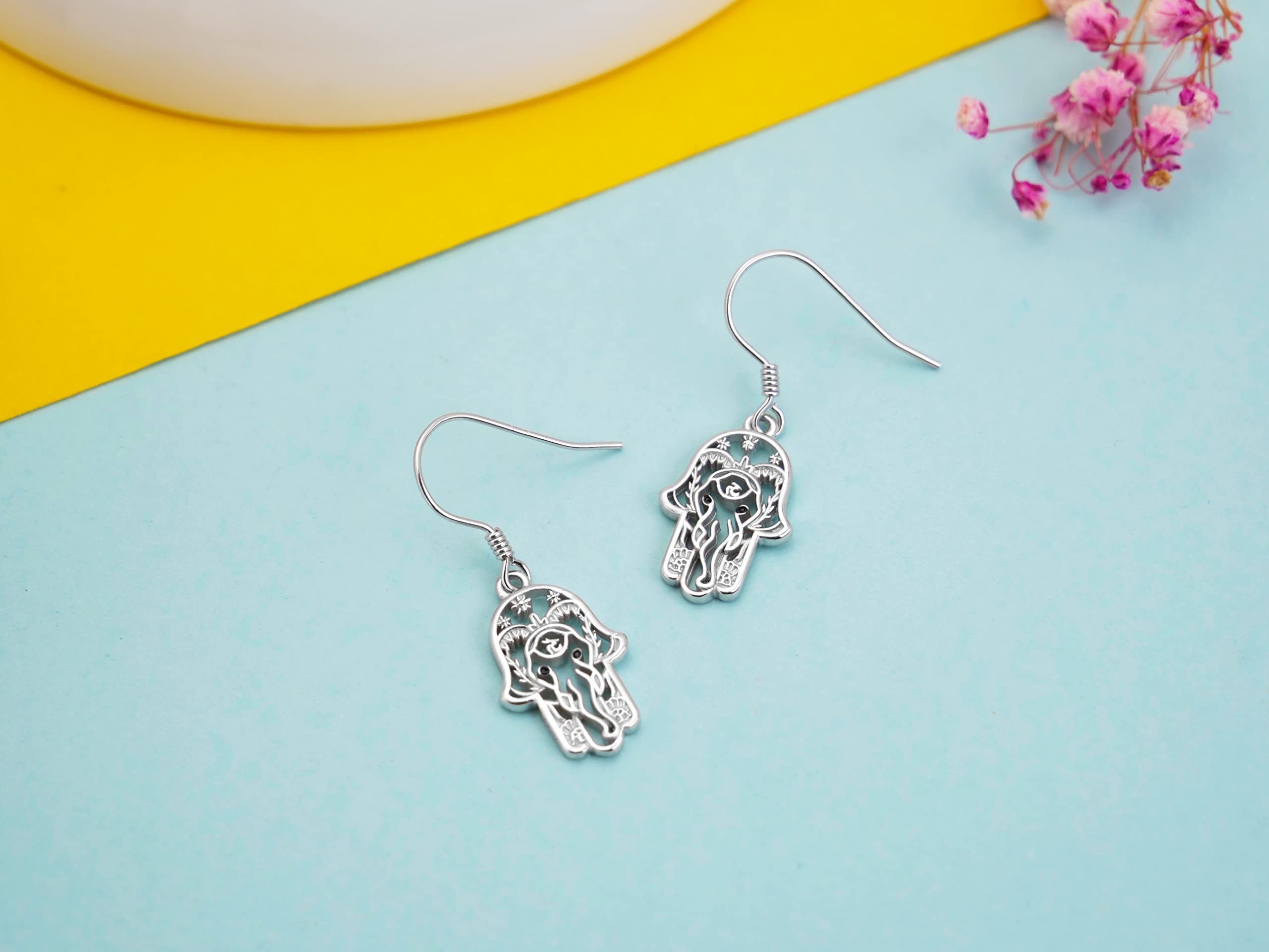 Sterling Silver Daisy Jellyfish Cross Celtic Knot Anchor Mushroom Drop Earrings - 925 Silver Hypoallergenic Dangle Earrings for Women, Perfect Christmas, Graduation & Birthday Gifts for Mom, Friends | Elegant Jewelry for Parties, Weddings & Everyday Wear