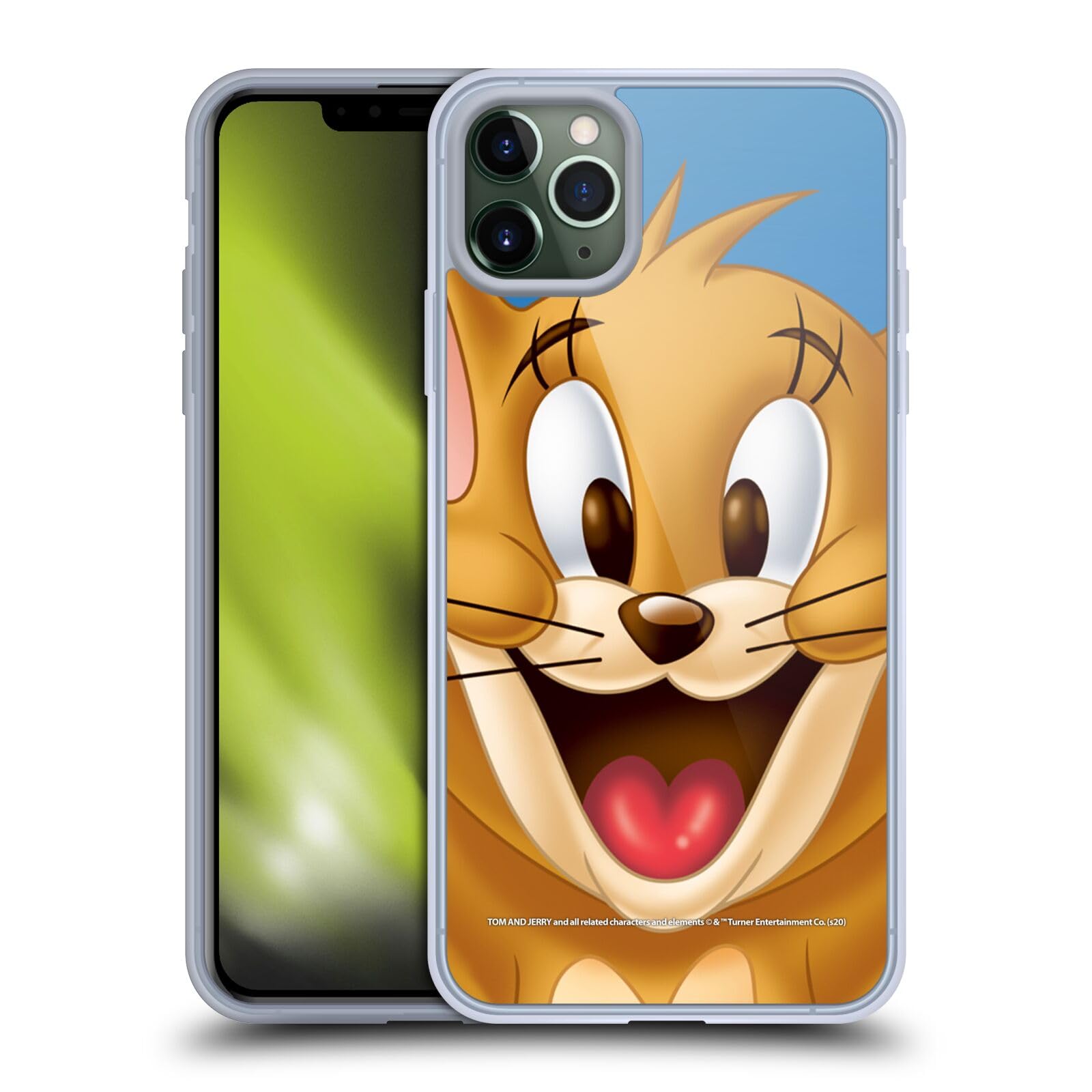 Officially Licensed Tom and Jerry Jerry Full Face Soft Gel Case for Apple iPhone 11 Pro Max - Cute Cartoon Phone Cover for Fans, Durable Protection for Daily Use, Work & Travel