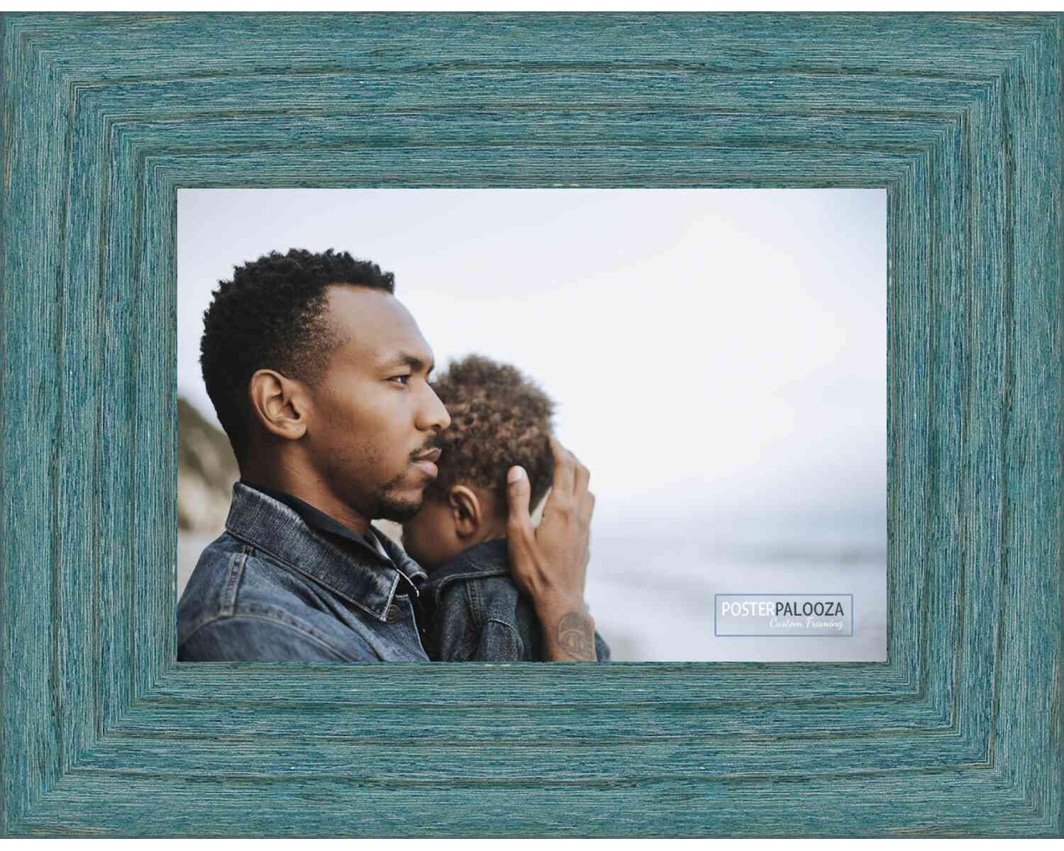 Vintage 36x26 Wood Picture Frame with UV Acrylic & Foam Backing - Perfect for Wall Art, Posters, and Home Decor | Distressed Wood Frame for Rustic & Farmhouse Style