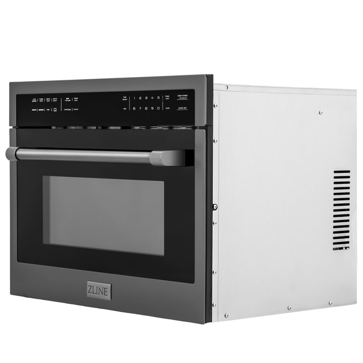 ZLINE 24 Inch Built-In Convection Microwave Oven with Speed Cooking & Sensor Technology - Perfect for Modern Kitchens, Small Spaces & Quick Meal Prep