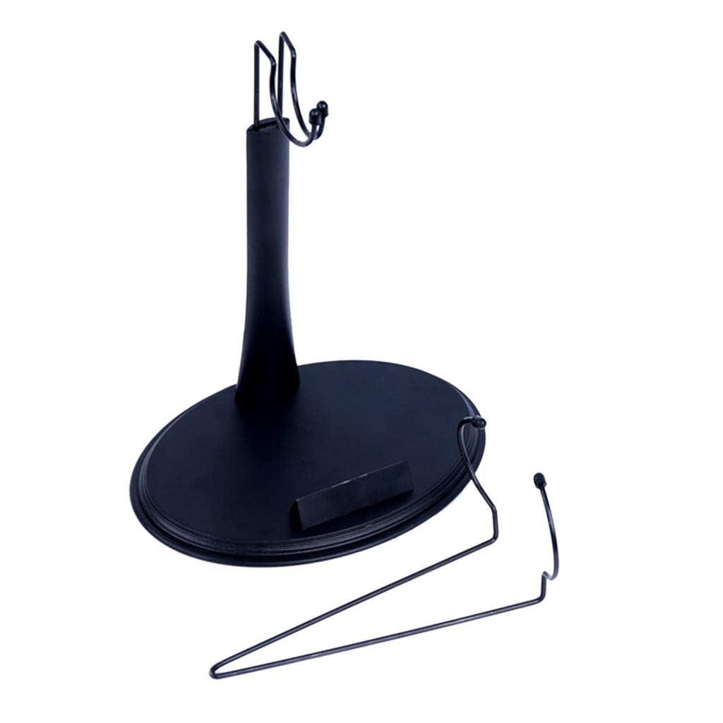 13 PCS 12 Inch Plastic Doll Stands - 1/6 Scale U & Ring Shape Action Figure Display Base for Collectible Figures (Black) - Perfect for Toy Photography, Figure Storage & Collection Showcase