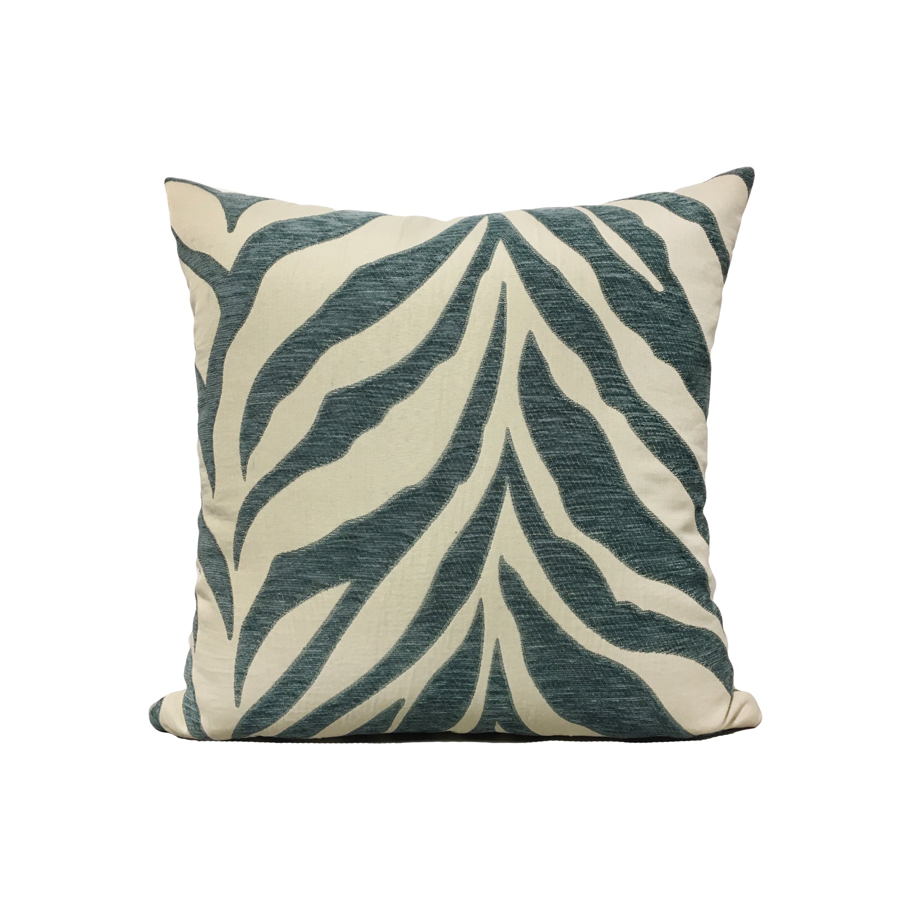 Tempo Namba Tiger Teal Throw Pillow 17x17 - Stylish Decorative Cushion for Sofa, Bed & Home Decor