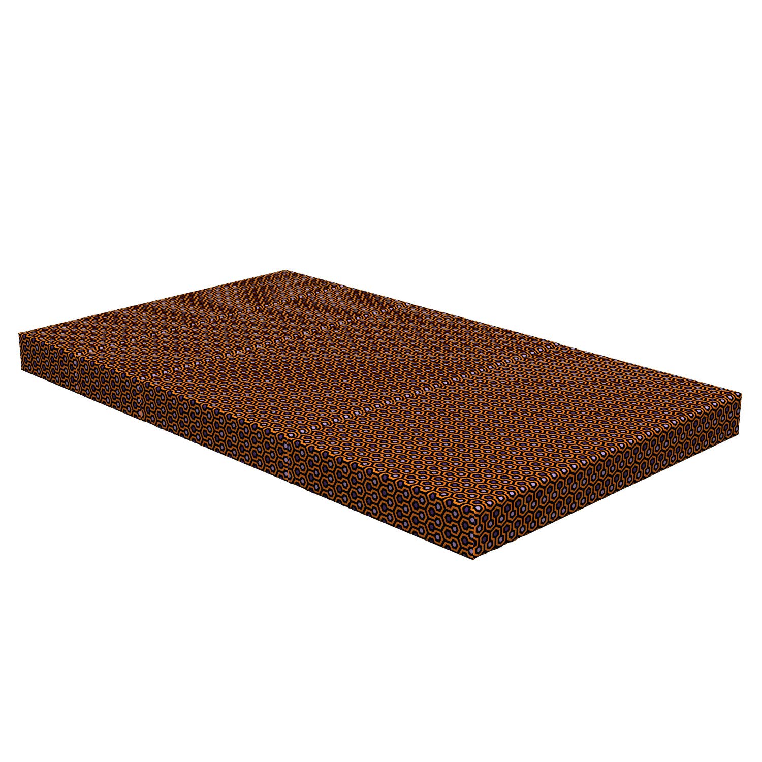 Ambesonne Foldable Mattress - Honeycomb Hexagon Design, 78.7