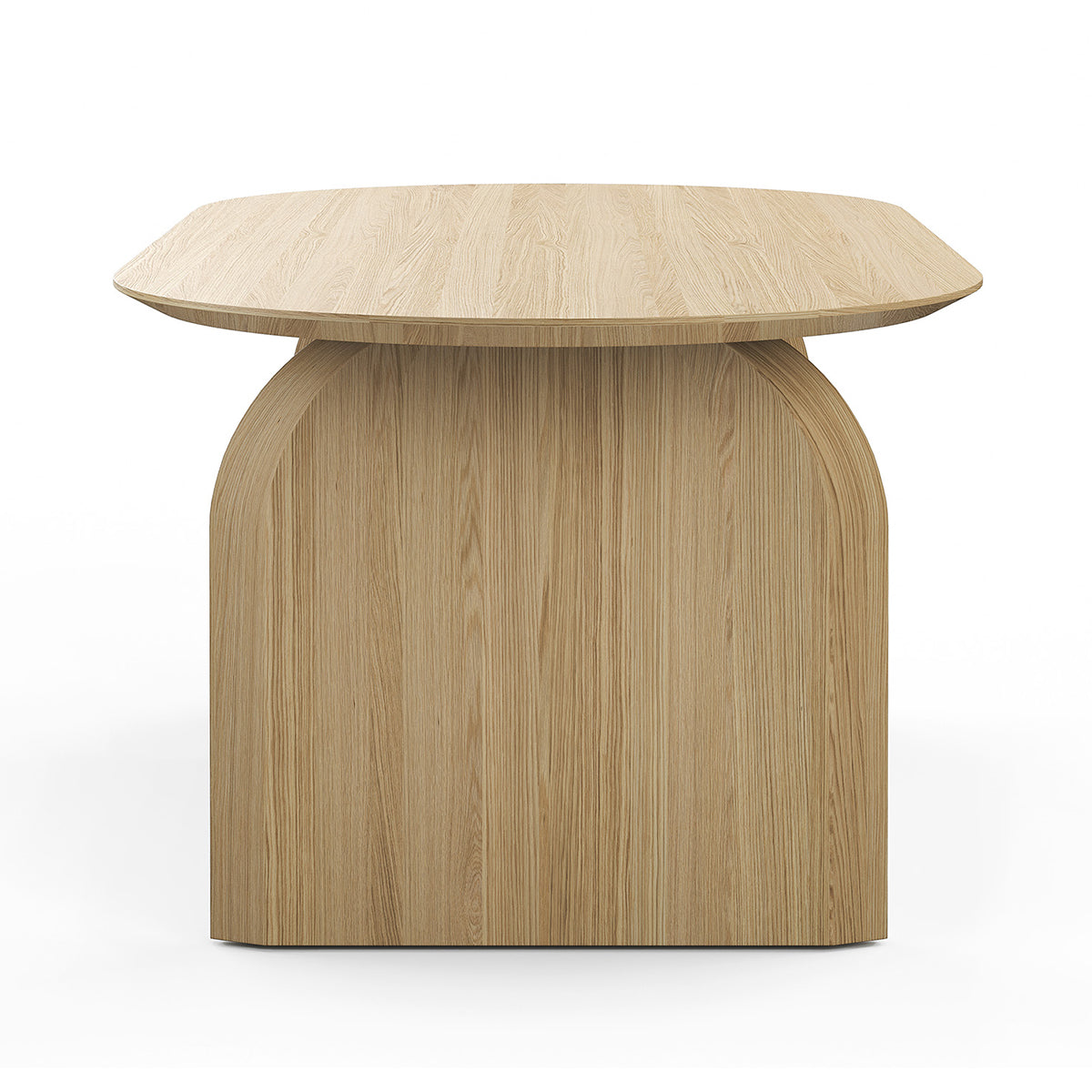 Stylish Clover Oval Oak Dining Table - Solid Wood Kitchen Table for Dining Room, Perfect for Family Gatherings & Dinner Parties