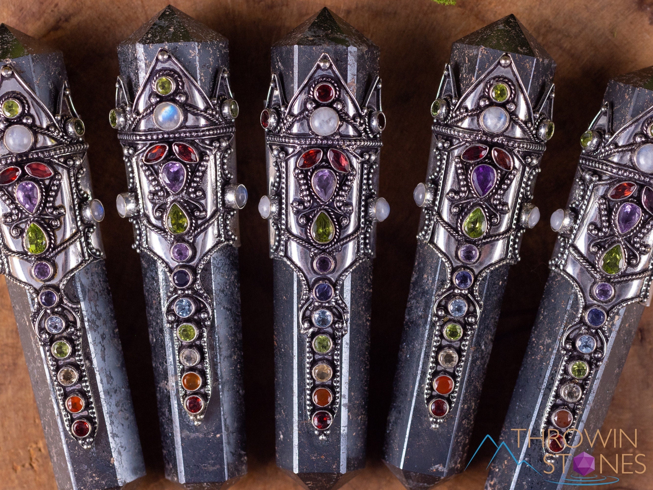 Rainbow Hematite Chakra Crystal Wand - Metaphysical Healing Stone for Reiki, Meditation & Energy Balancing - Perfect for Spiritual Practices & Holistic Therapy