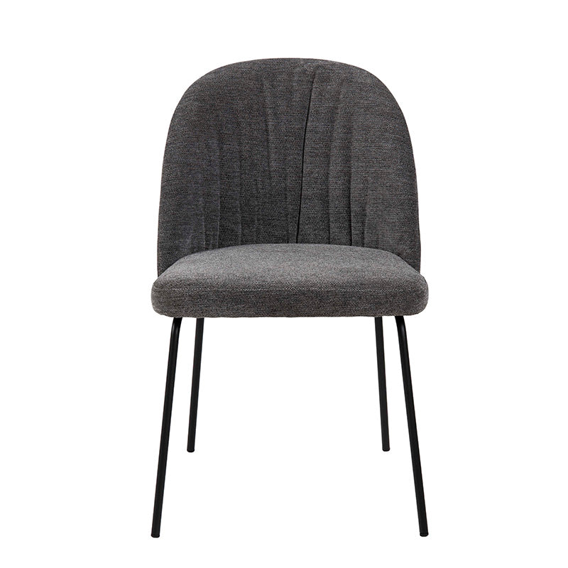 MILANI Modern Dining Chair - Anthracite Grey Upholstered Seat for Kitchen, Dining Room & Office - Comfortable & Stylish Home Furniture
