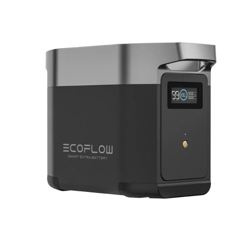 EcoFlow DELTA 2 Smart Extra Battery - 2400Wh Portable Power Station for Camping, RV, Home Backup & Outdoor Adventures | Expandable Solar Generator with Fast Charging