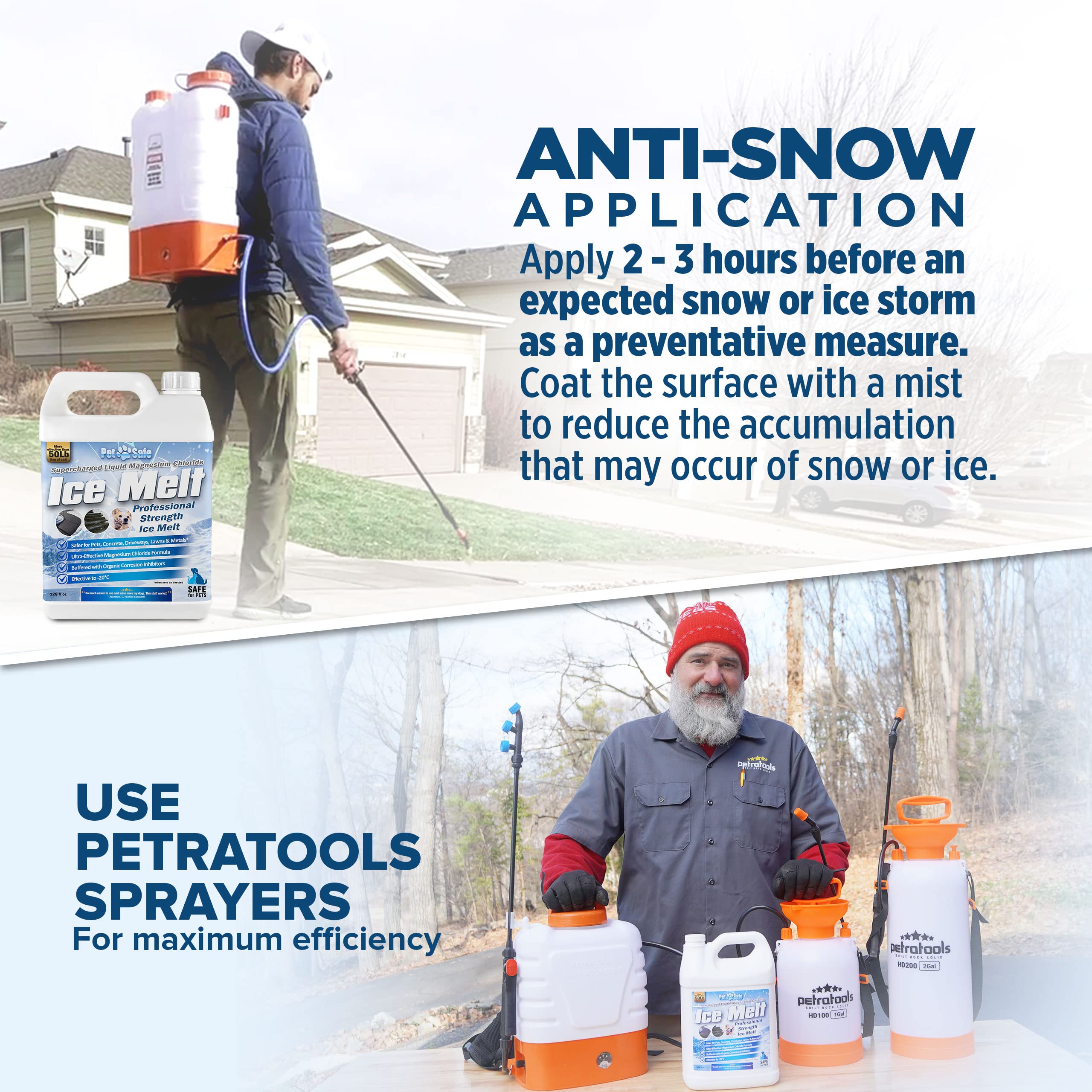 Pet Safe Ice Melt - Magnesium Chloride Driveway & Sidewalk Deicer - Fast-Acting, Non-Toxic Ice Dam Remover for Pets & Concrete (4-Pack) - Ideal for Winter Walkways, Stairs & Garage Entries
