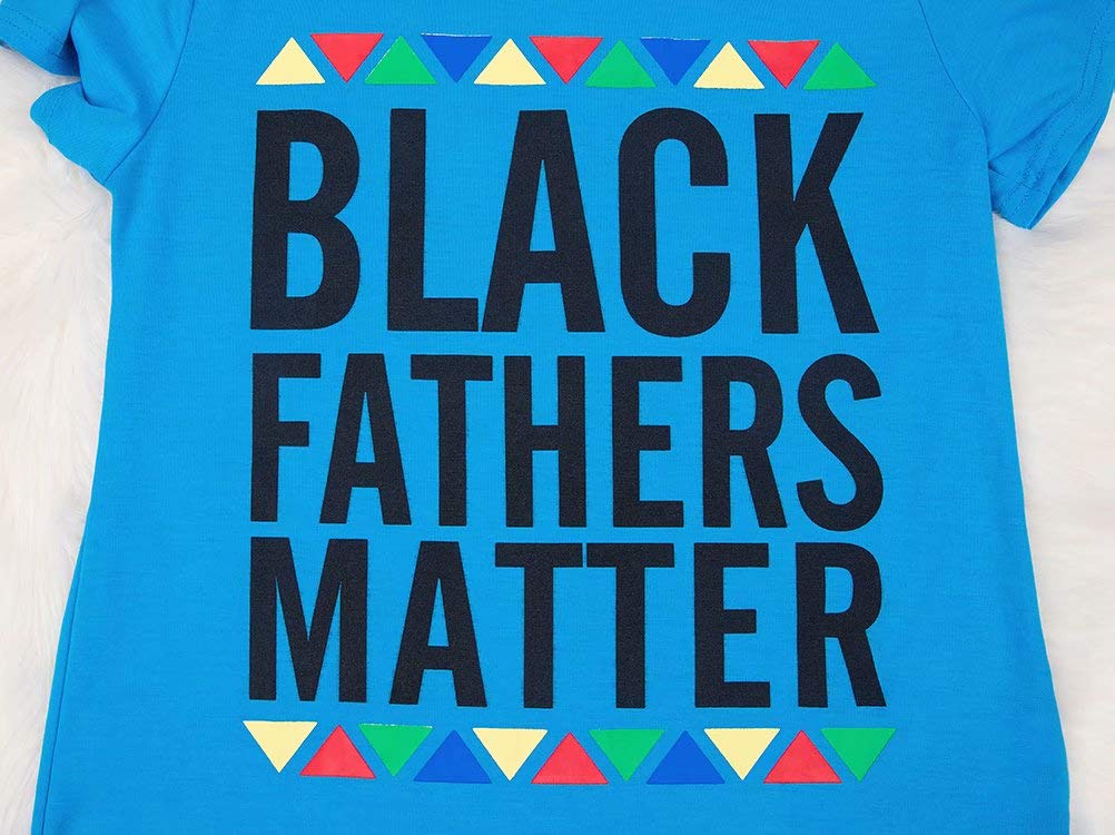 Women's 2-Piece Outfit - Black Short Sleeve 'Fathers Matter' Graphic T-Shirt with Bodycon Pants Set | Casual Tracksuit & Jumpsuit for Streetwear, Gym, or Lounge Wear