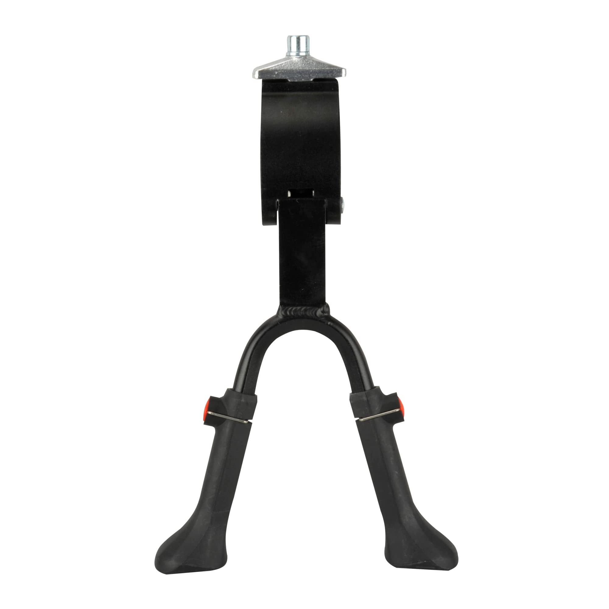 24-28 Inch Adjustable Height Aluminum Bike Stand with Steering Damper - Black - Perfect for Road Bikes, Mountain Bikes & Indoor Cycling Storage
