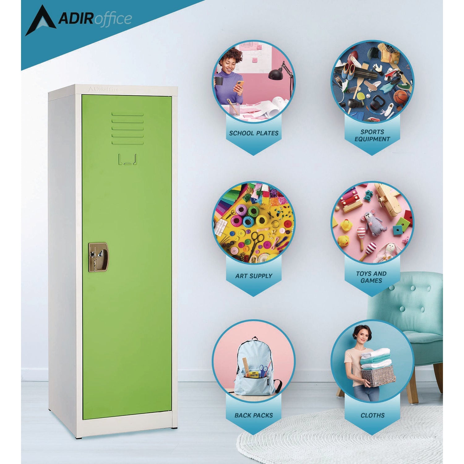 Steel Storage Locker with 1 Compartment - 15