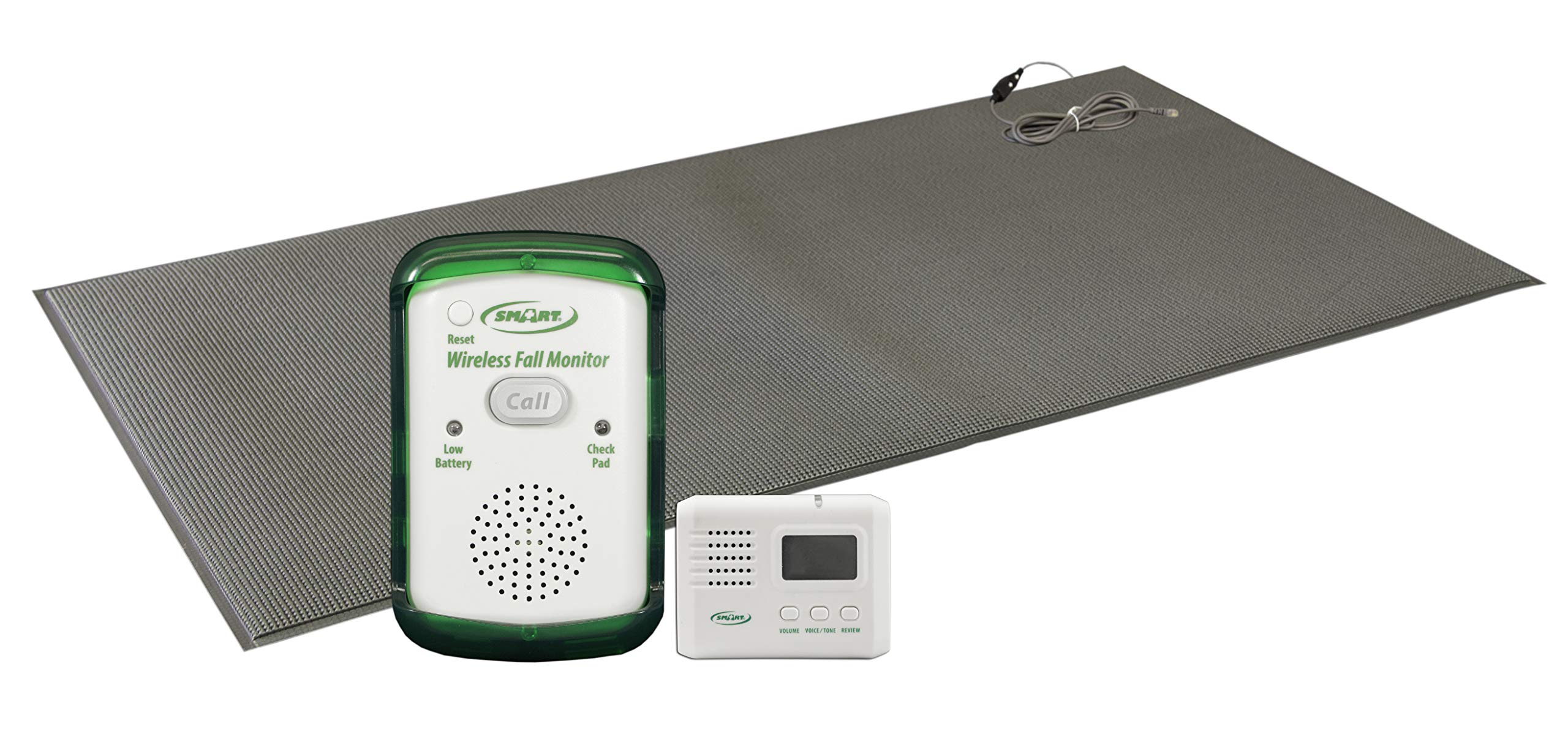 Anti-Slip Fall Prevention Floor Mat with Alarm Monitor & Pager - Ideal for Elderly Care, Baby Safety & Home Healthcare
