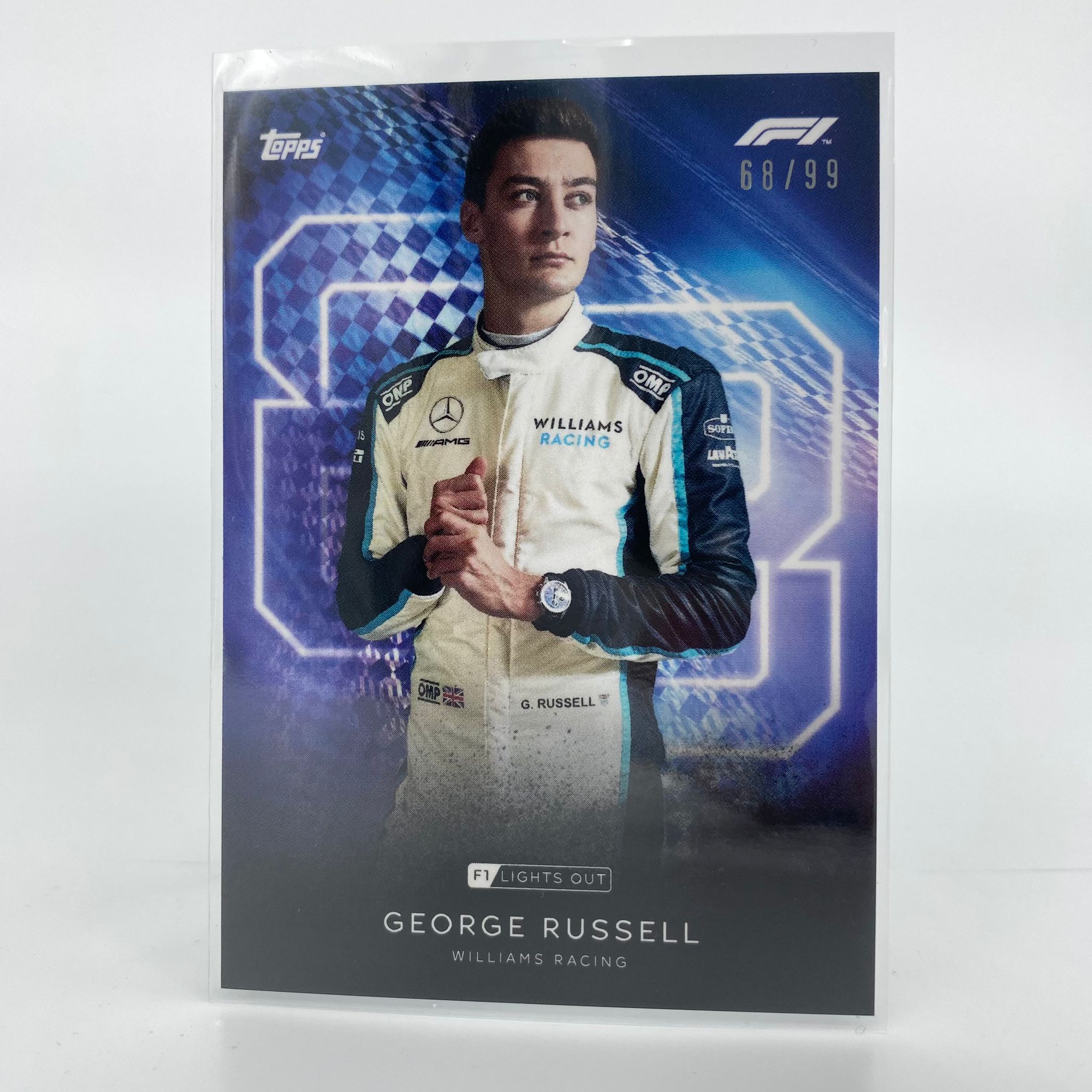 Russell George 99 Blue Parallel Baseball Card - Rare Collectible for Sports Memorabilia & Trading Card Enthusiasts (Perfect for Display, Investment, and Trading)