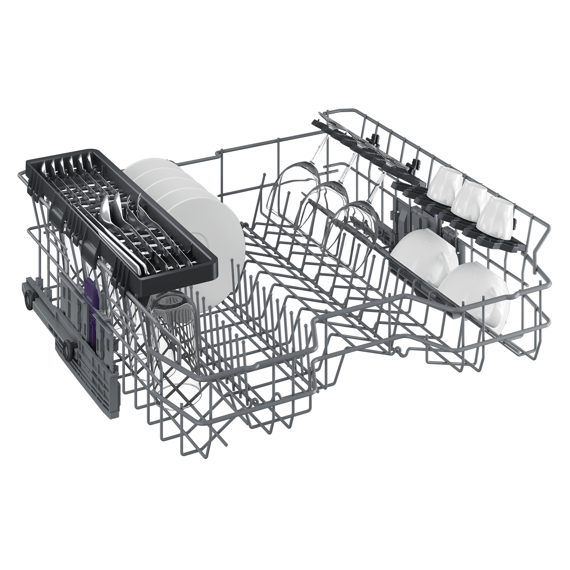 Beko DDT25401X 24-Inch Stainless Steel Dishwasher - 14 Place Settings, 48 dB Ultra Quiet, Top Control Panel - Perfect for Large Families & Open-Concept Kitchens