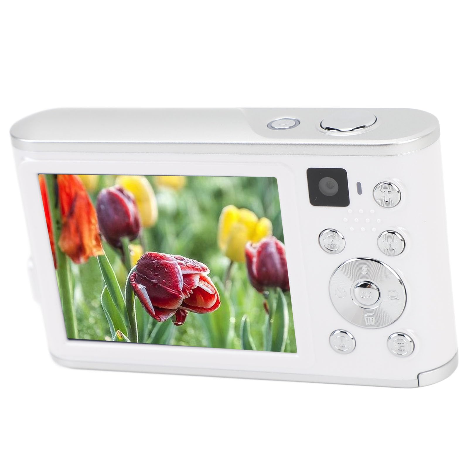 4K 48MP Digital Camera for Vlogging - Dual Lens Selfie Camera with 2.8