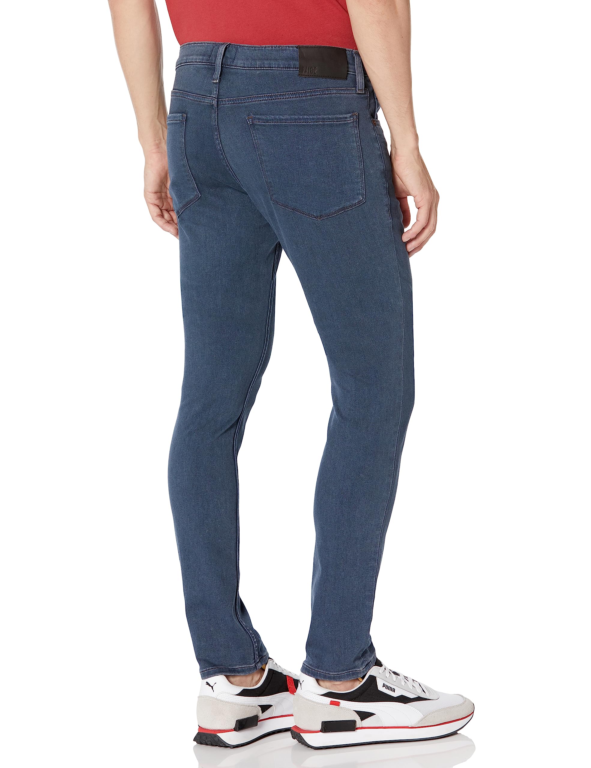 PAIGE Men's Croft Skinny Jeans - Birch Wash | Slim Fit Stretch Denim Pants for Casual & Dressy Outfits | Perfect for Work, Date Night & Everyday Wear