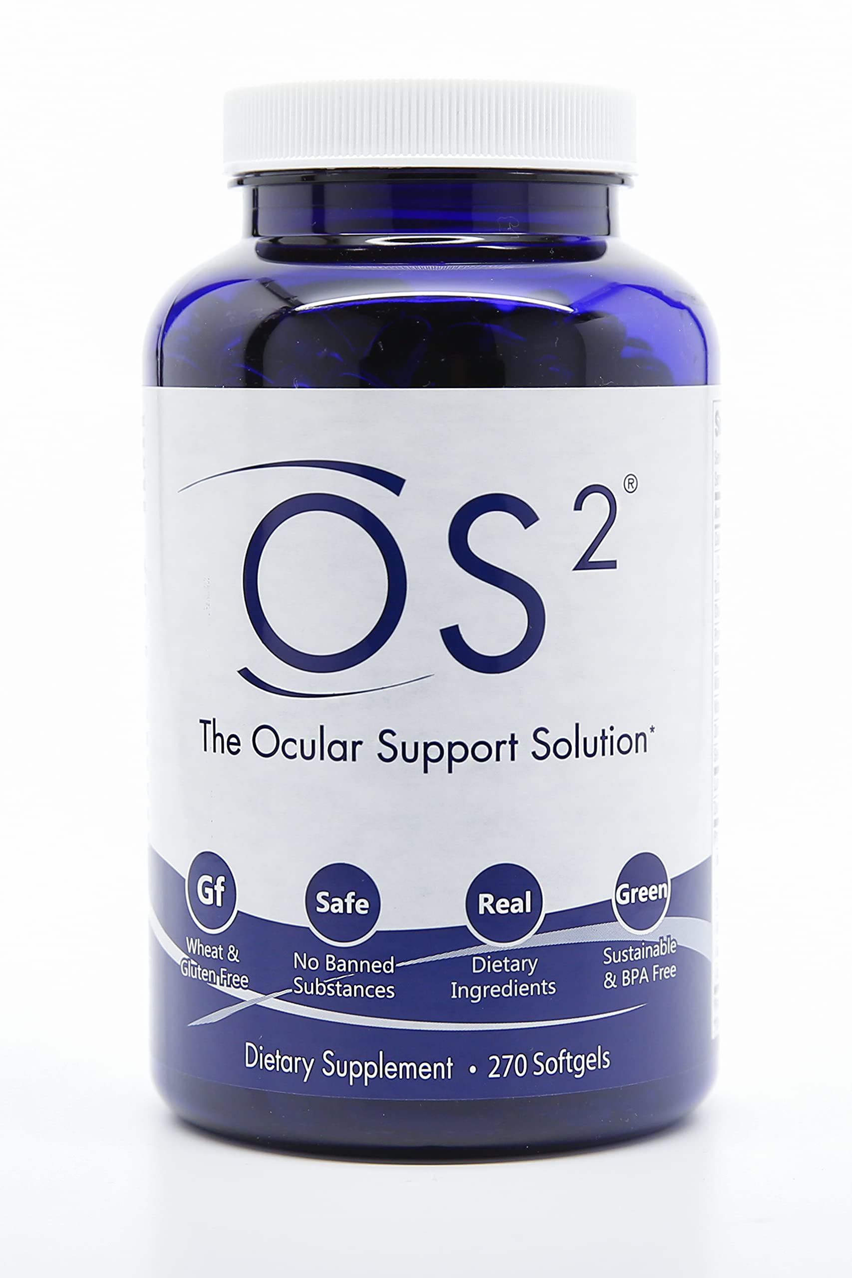 OS2 Ocular Support Solution - 270 Count Eye Vitamins with AREDS2, Vitamin A, C, Zinc, Omega-3, Lutein & Zeaxanthin | Supports Macular Health, Dry Eye Relief & Night Vision | Daily Vision Supplement for Adults & Seniors | Perfect for Computer Users & Night Drivers
