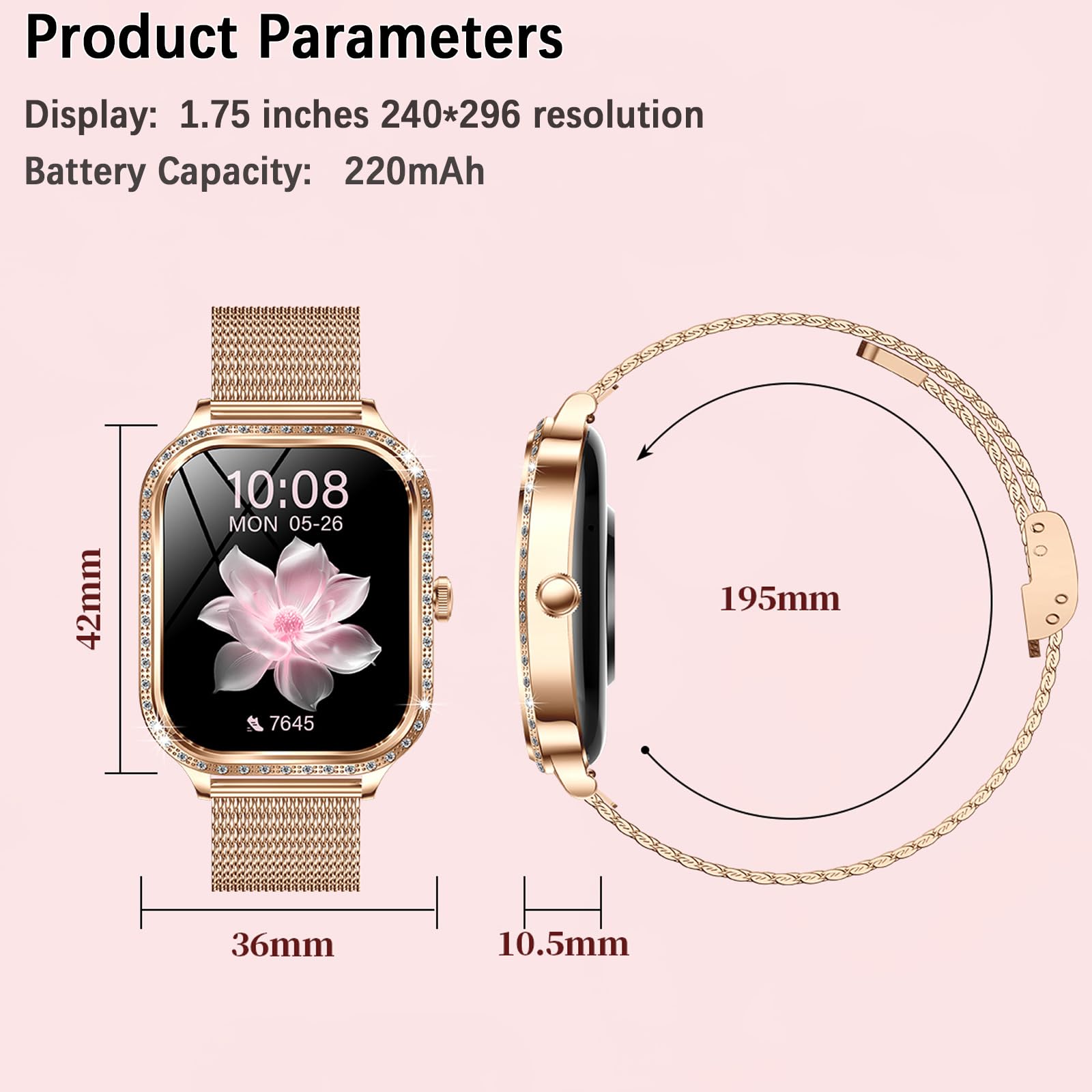 Smart Watch for Women - 1.75