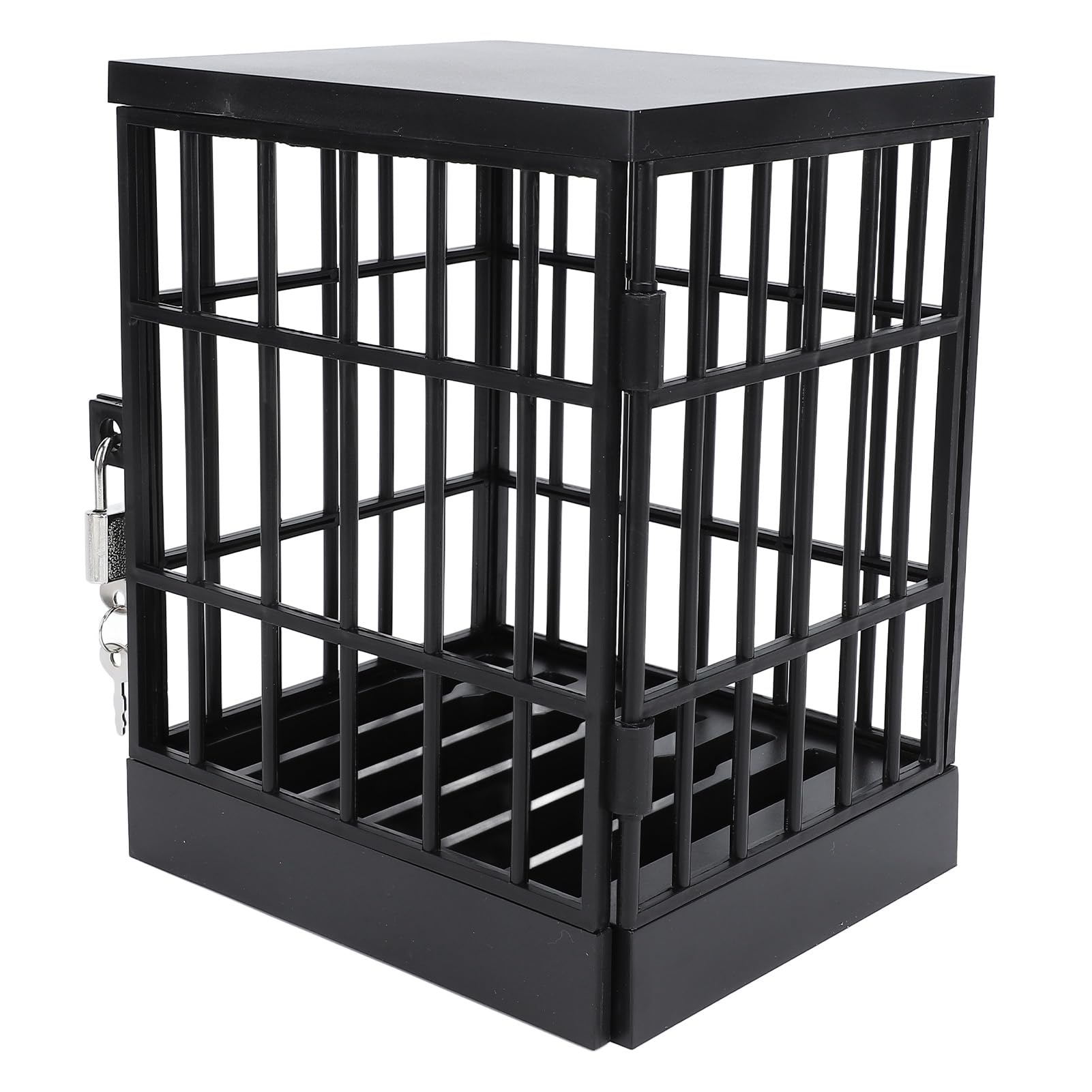 Fockety Lockable Cell Phone Jail Box with Keys - 5.1x5.9x7.5in Mobile Phone Prison Cage for Classroom, Home & Office - Perfect for Study Focus, Family Time & Productivity Enhancement