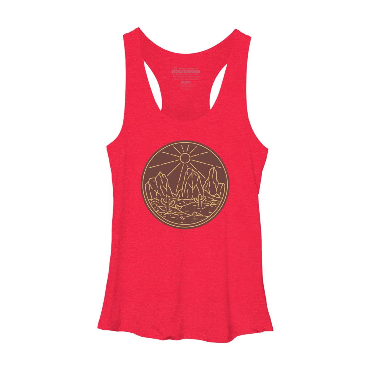 Quilimo Women's Beauty Desert Racerback Tank Top - Soft & Comfortable Workout & Yoga Tops - Perfect for Gym, Running, and Summer Outfits