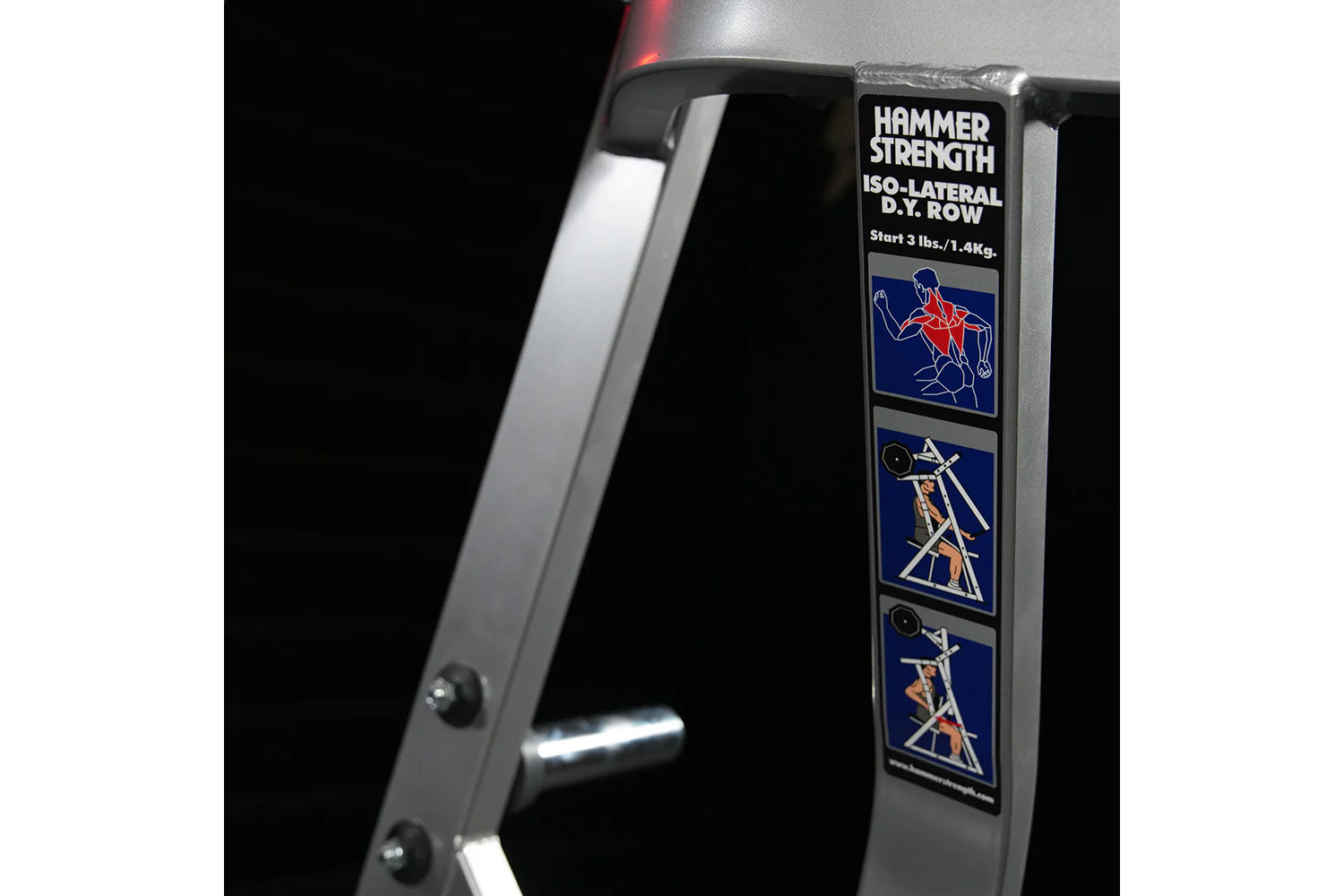 Hammer Strength Plate Loaded Iso-Lateral Row Machine for Home & Commercial Gym - Build Back Muscles with Adjustable Weight Training Equipment