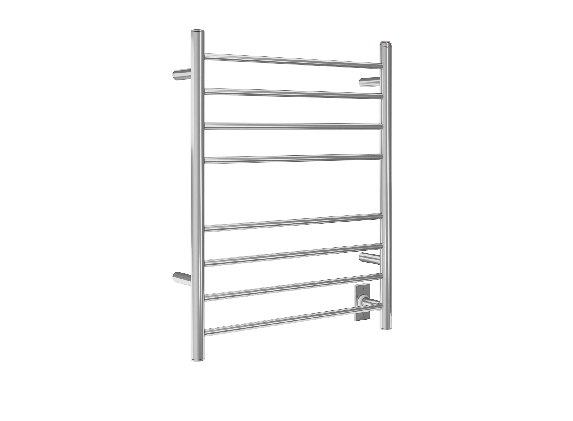 Premium 8-Bar Hardwired & Plug-In Towel Warmer - Polished Stainless Steel - Bathroom Luxury & Spa Experience - Perfect for Home, Hotels, and Spas