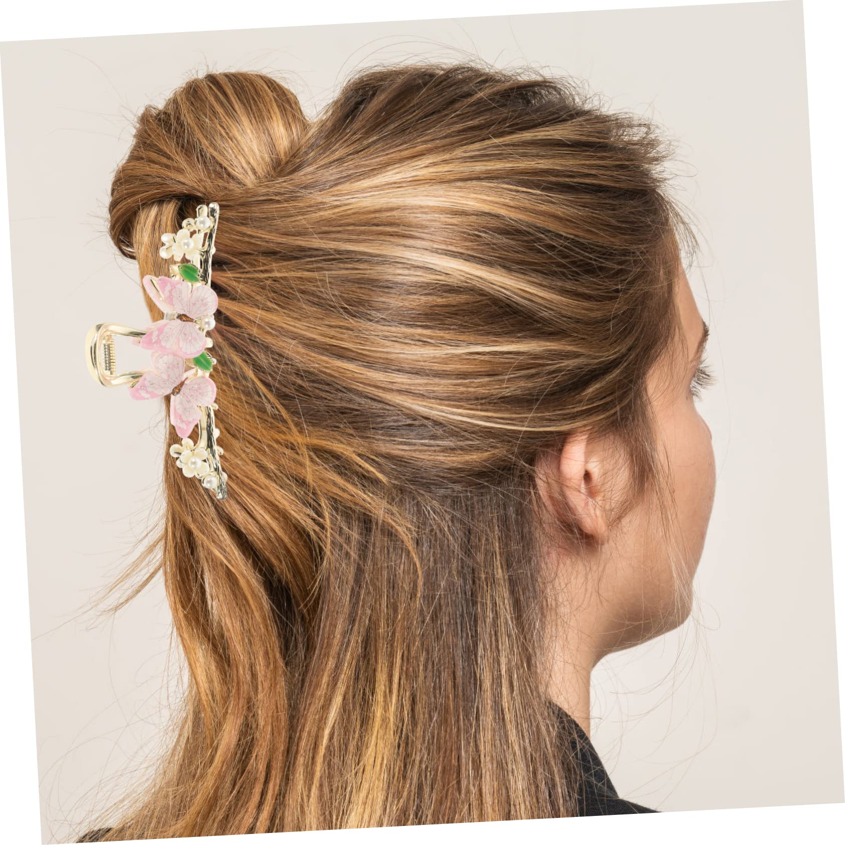 BIUDECO Large Butterfly Hair Clips for Women & Girls - Decorative Claw Clips for Thick Hair - Perfect for School, Parties, Weddings & Everyday Hairstyles